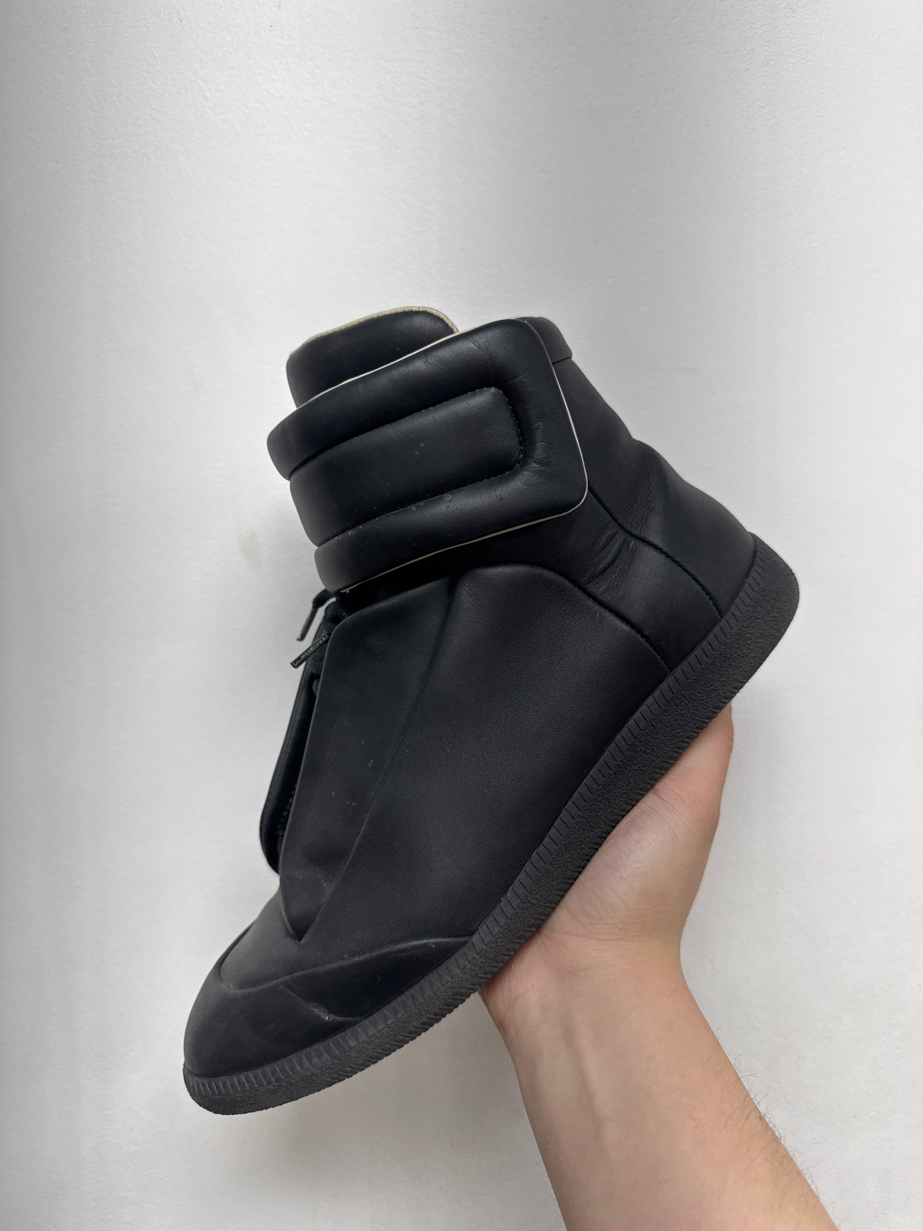 Rick Owens Black Future High Sneakers