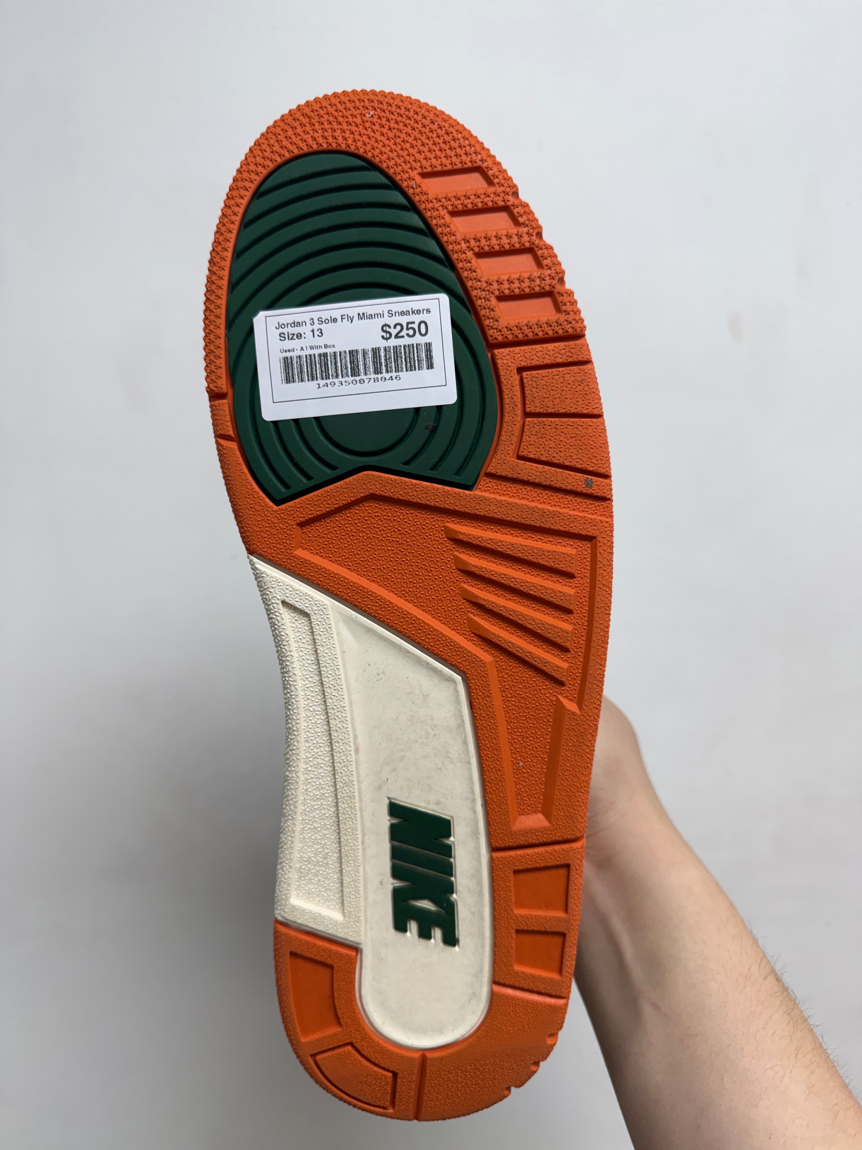 Jordan 3 Sole Fly Miami Sneakers