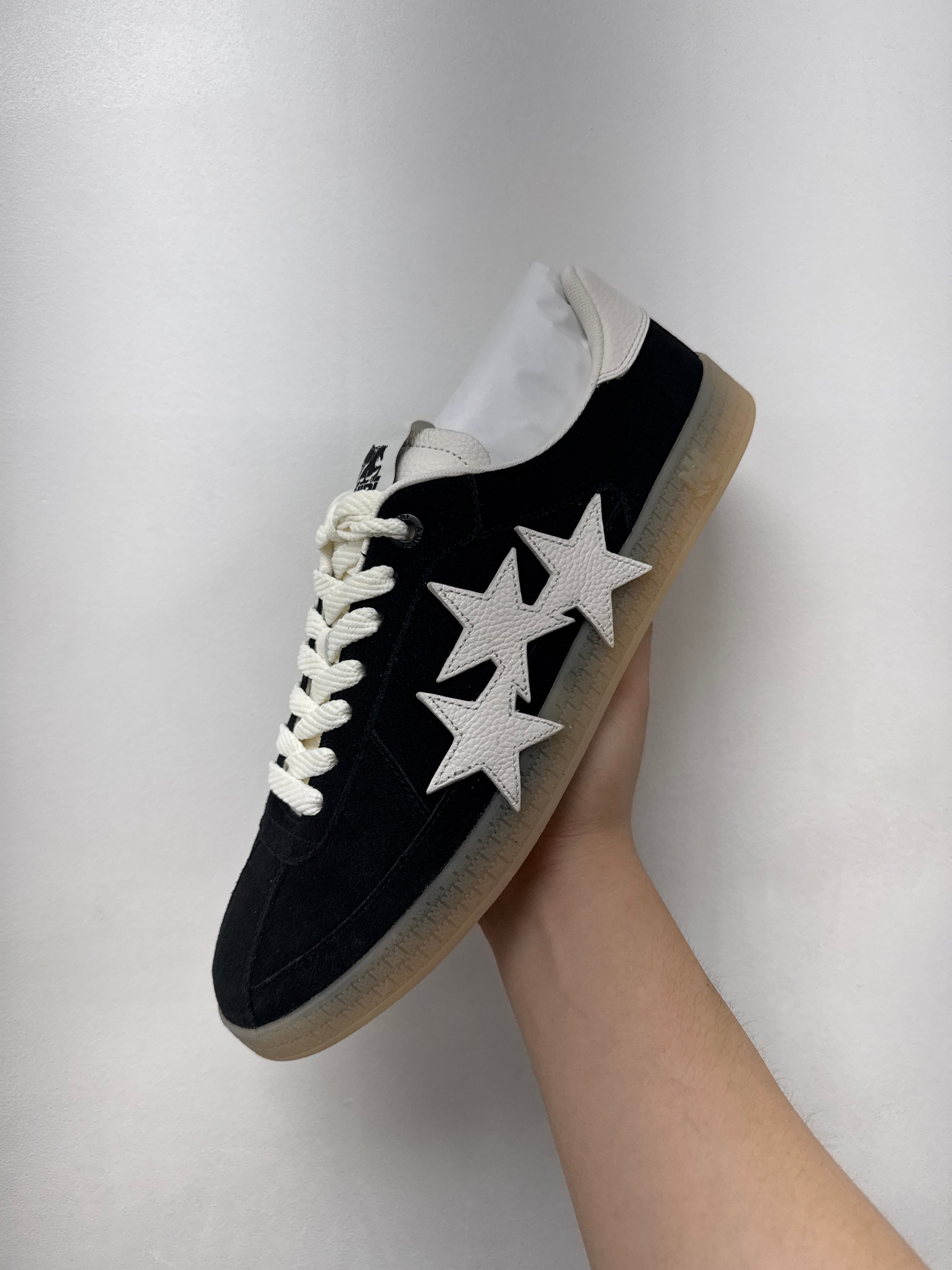 Amiri Pacific Star Low Black White Sneakers