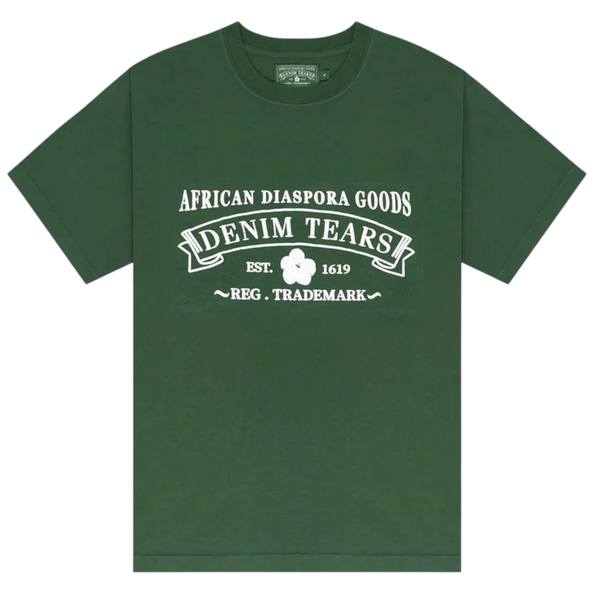 Denim Tears 'ADG' Green/White Tee