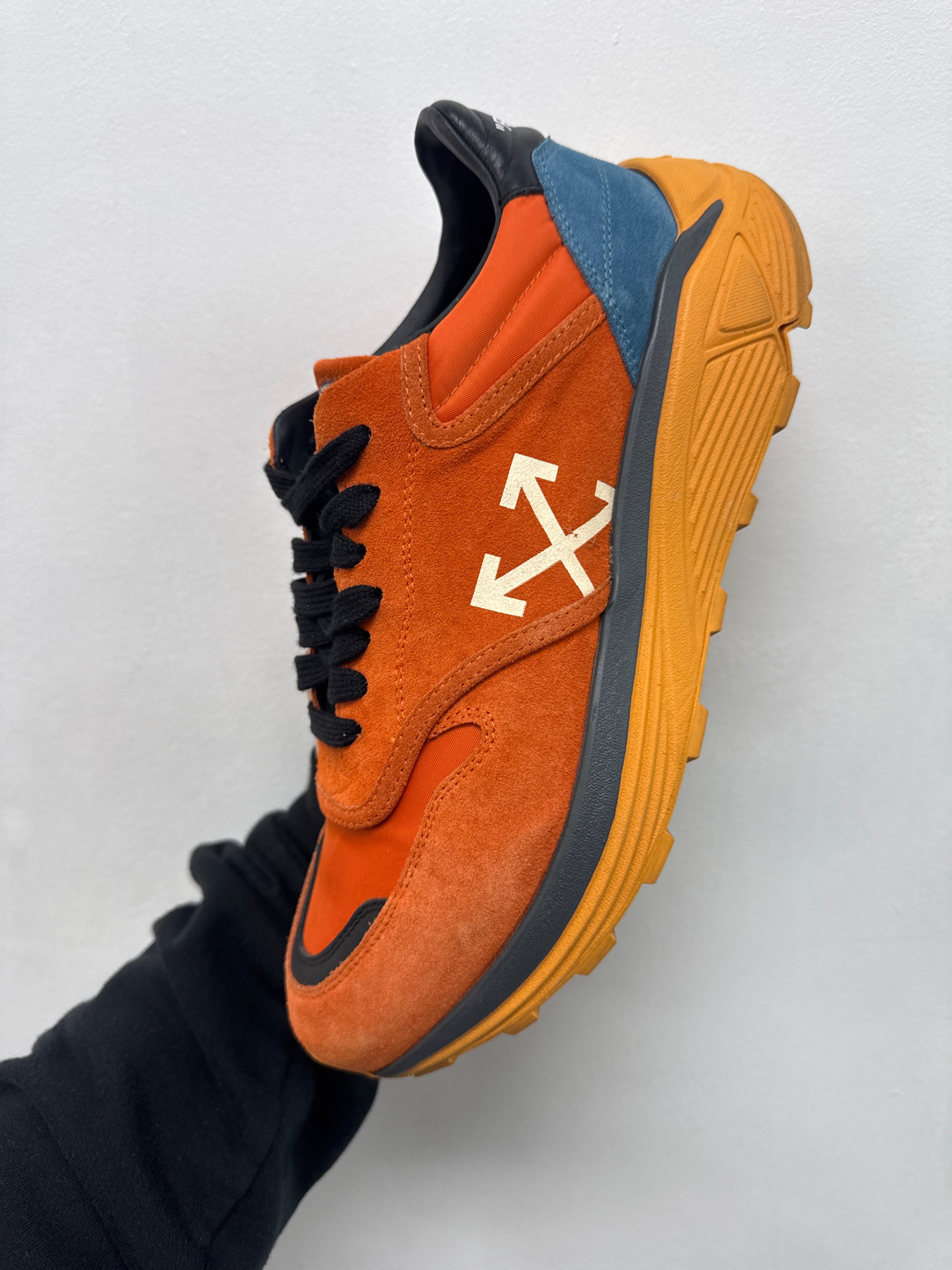 Off White Orange Jogger Sneakers