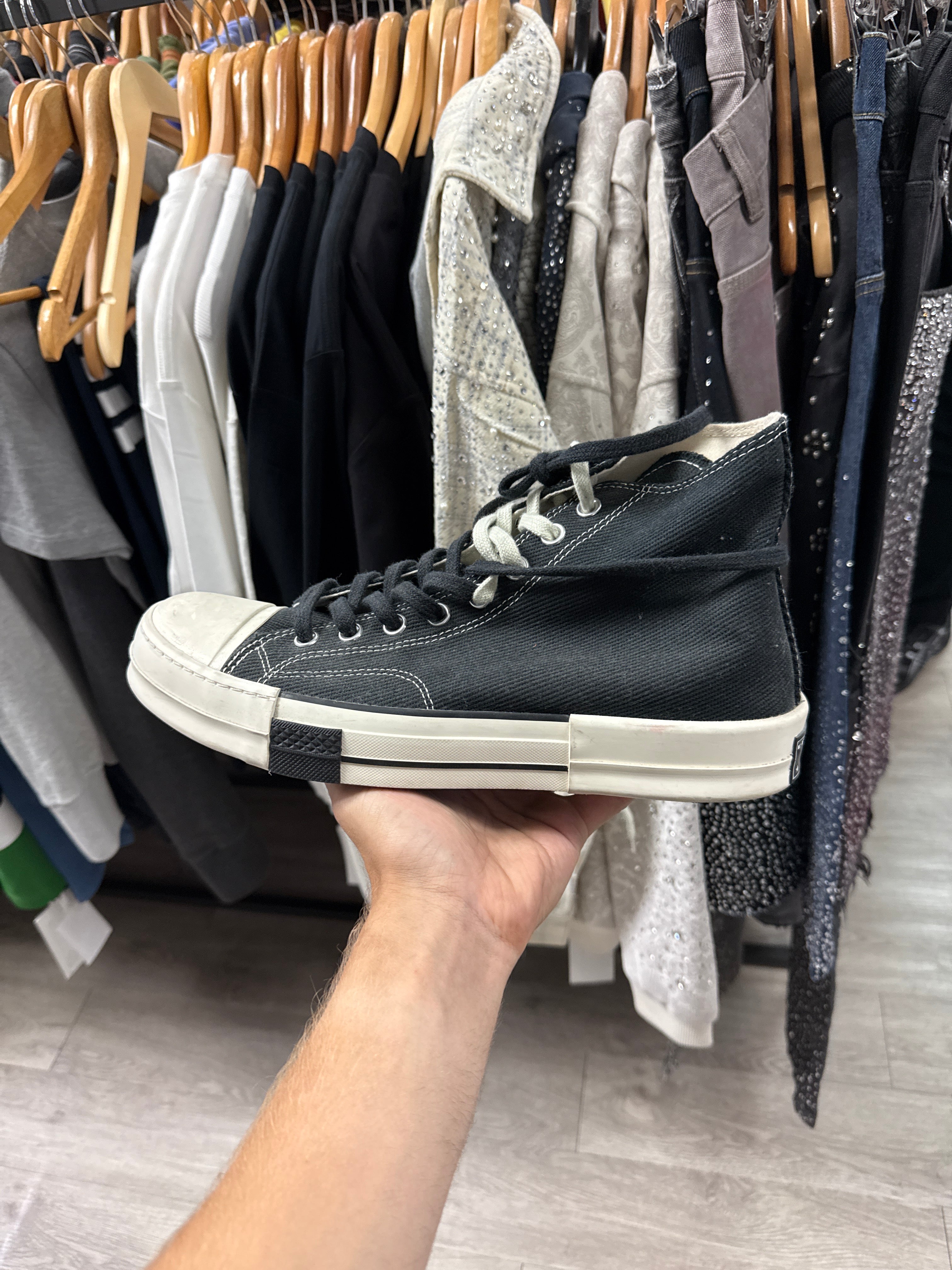 Rick Owens Drkshdw Converse High Top Used 11.5 No Box