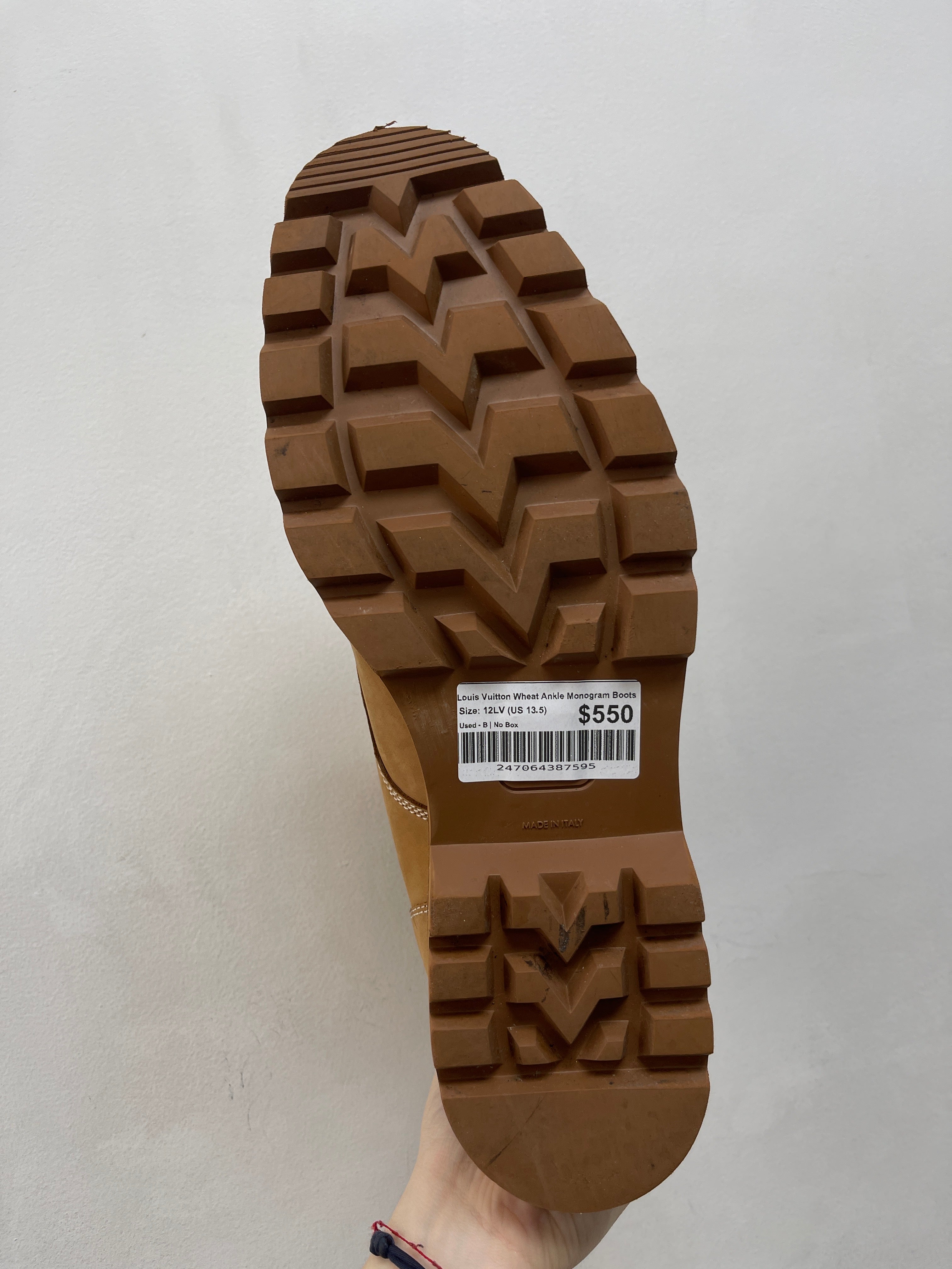 Louis Vuitton Wheat Ankle Monogram Boots