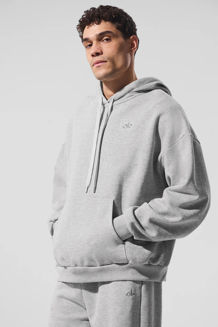 ALO 'Accolade' Grey Pullover Hoodie