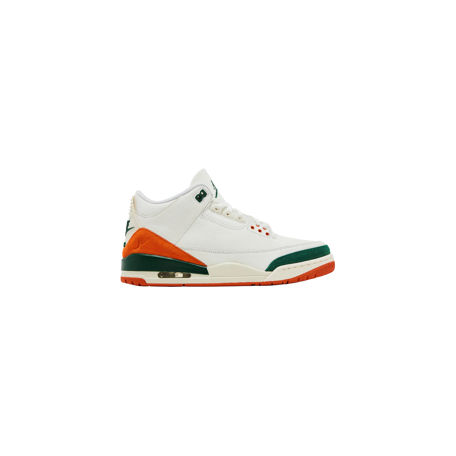 Air Jordan 3 x Solefly 'Miami' Green & Orange Sneakers