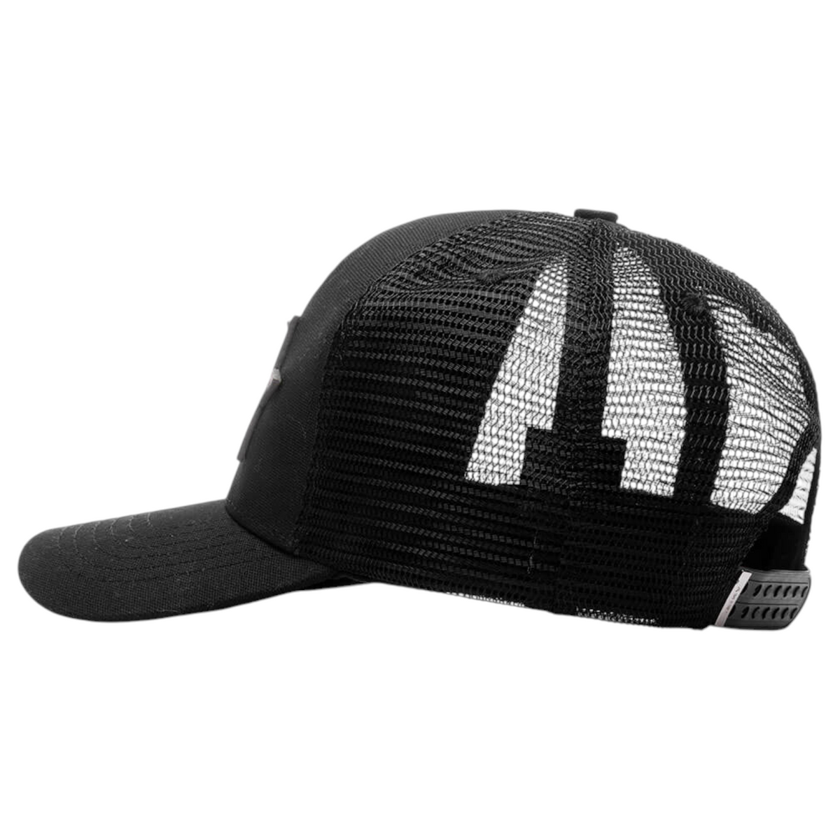 Amiri Camo 3 Star Black Trucker Hat