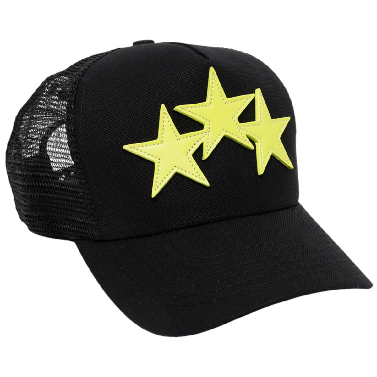 Amiri Neon 3 Star Black Trucker