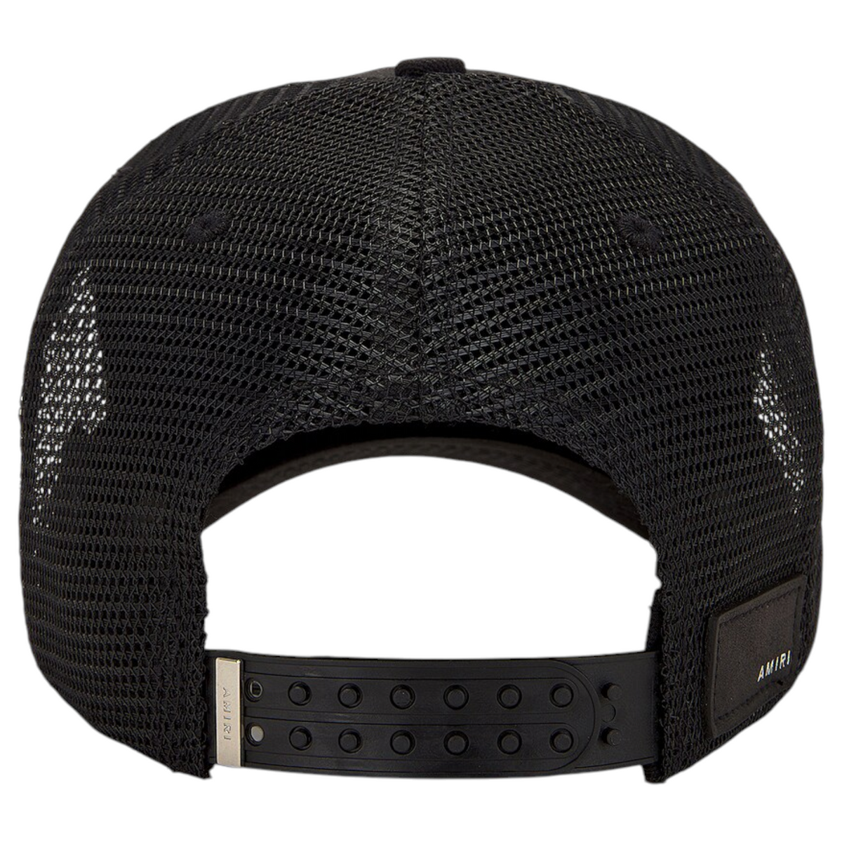 Amiri Pegasus Black Trucker Cap