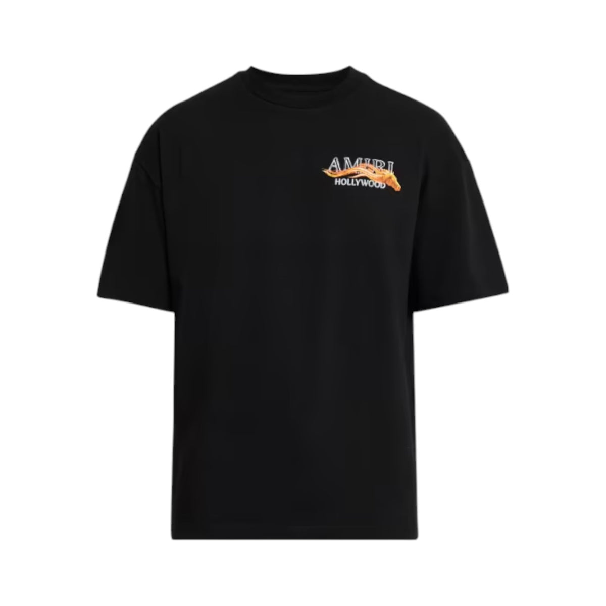 Amiri 'Flame Hollywood Horse' Black Tee