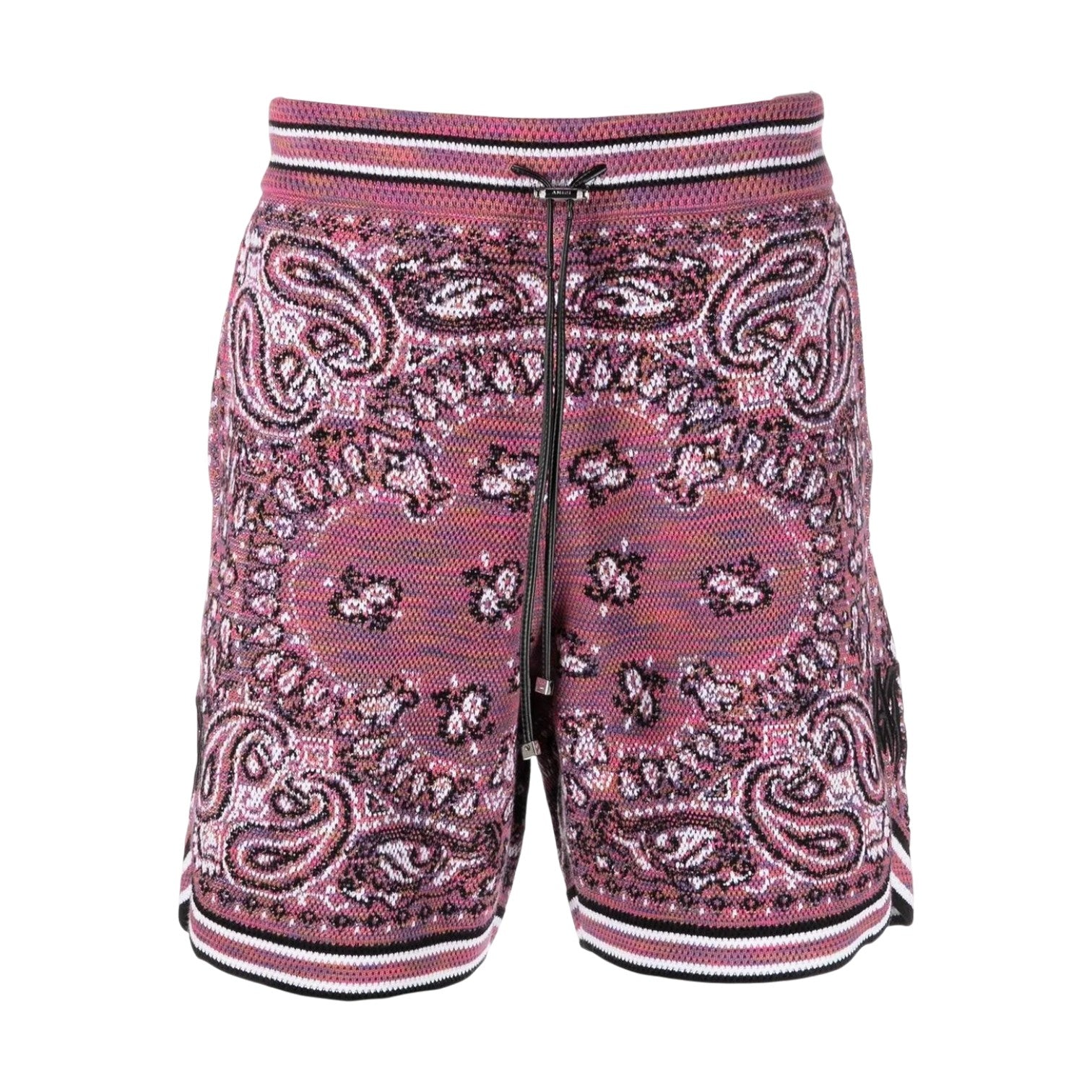 Amiri 'Paisley Bandana' Pink Shorts