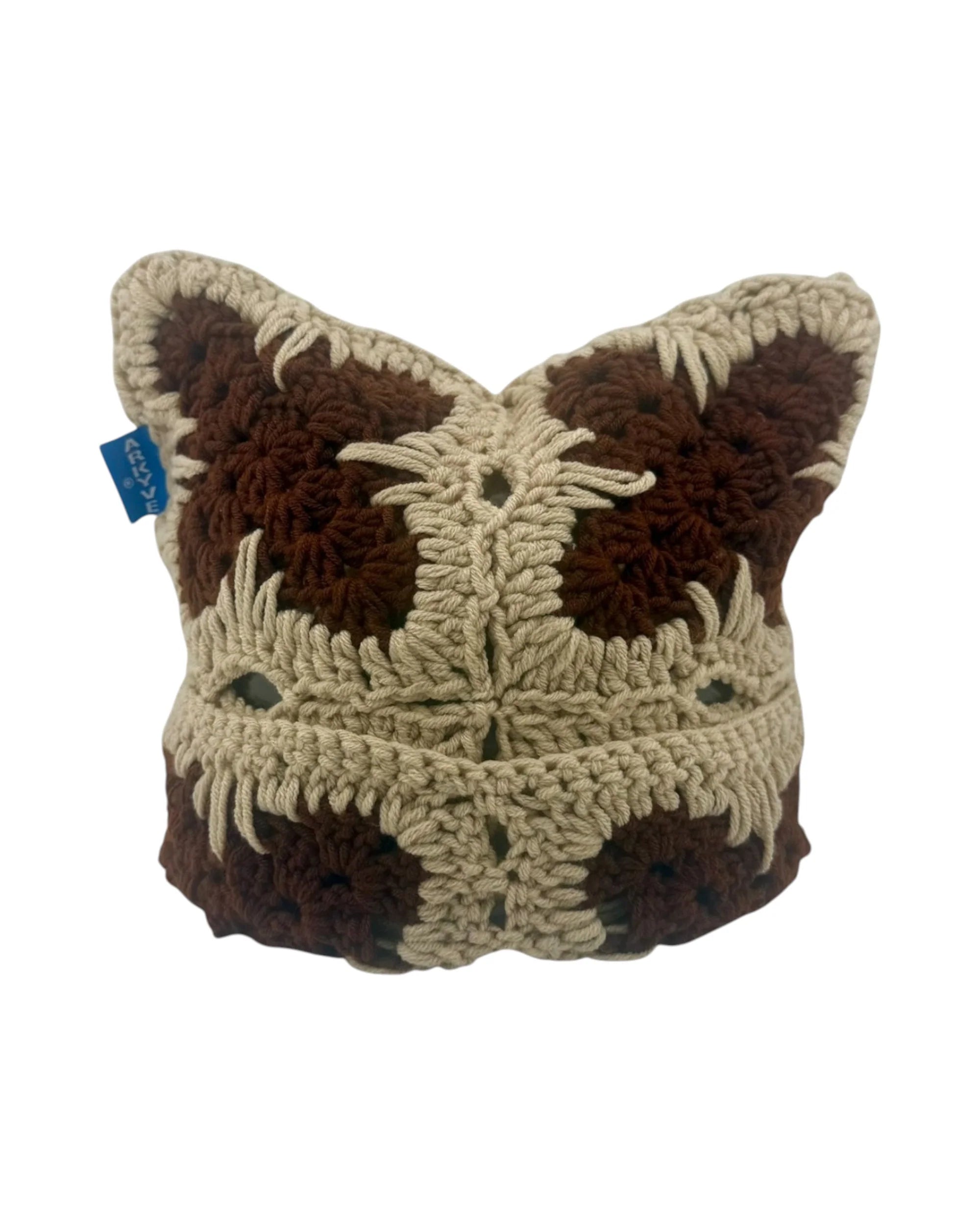 Arkyve 'Chocolatier' Tan Cat Hat