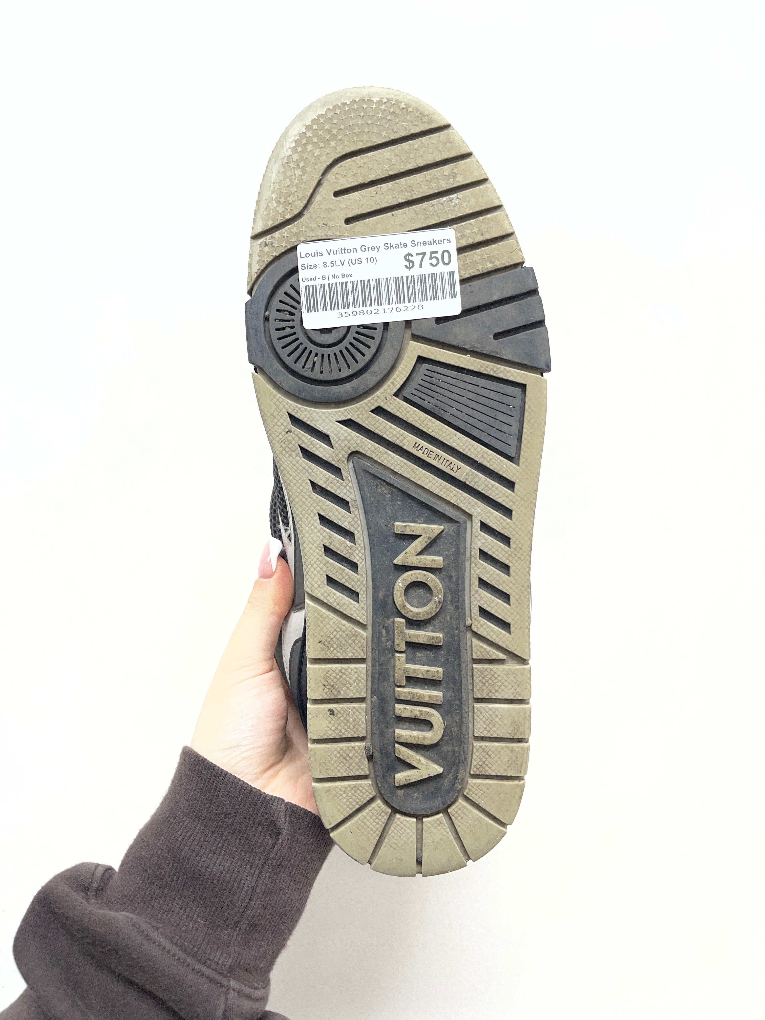 Louis Vuitton Grey Skate Sneakers