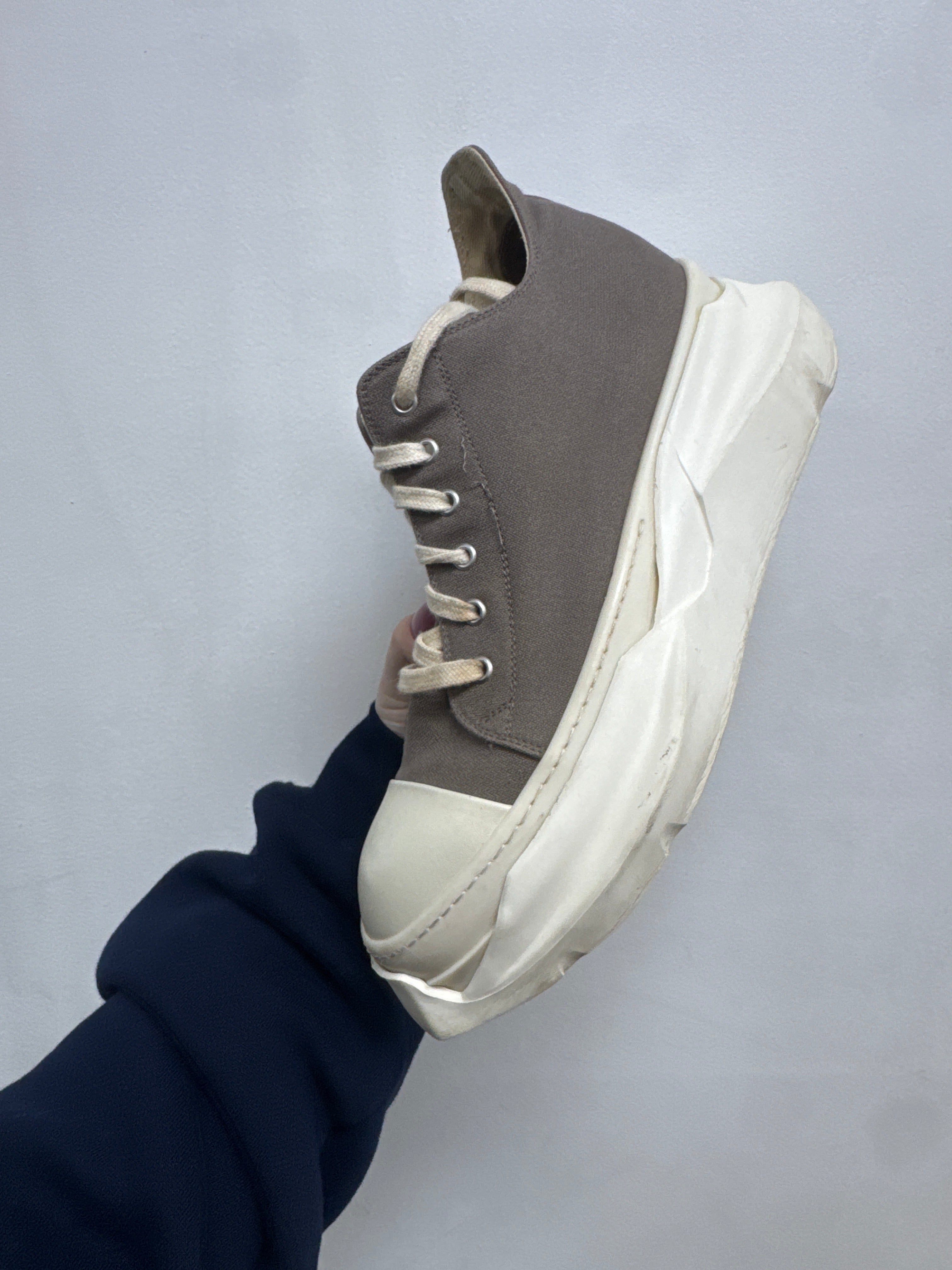 Rick Owens Dust Abstract Low Sneakers
