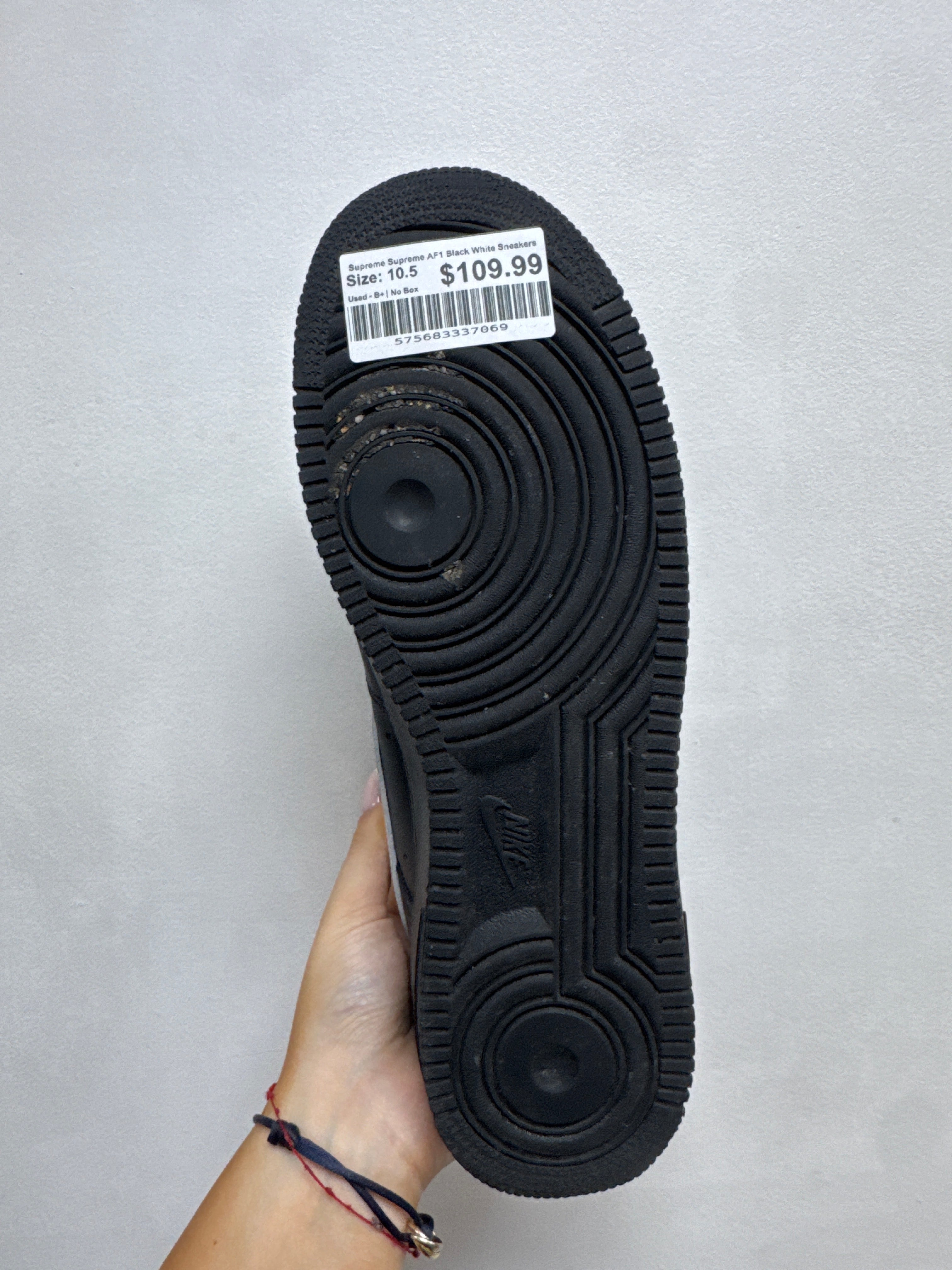 Supreme Supreme AF1 Black White Sneakers