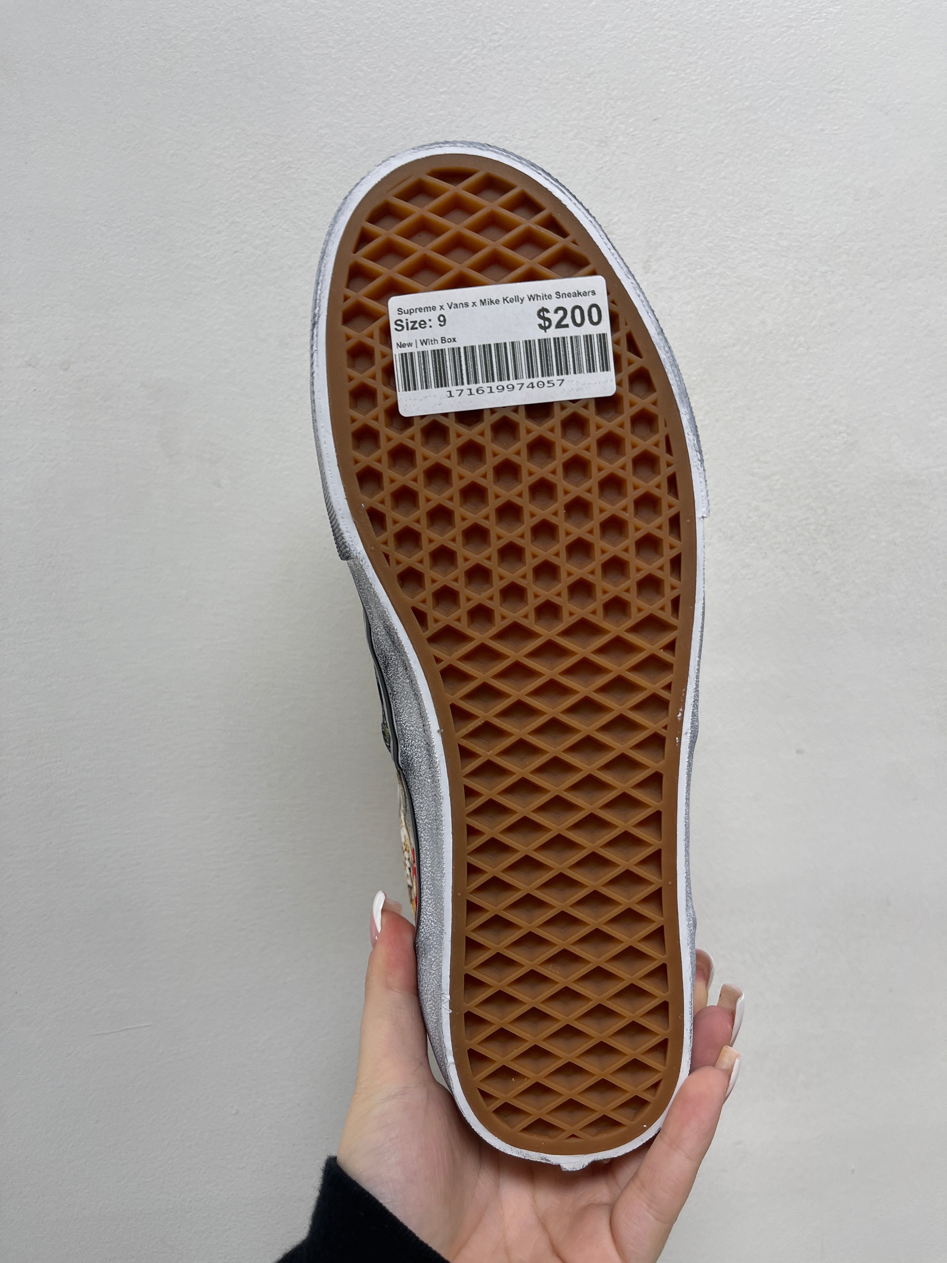 Supreme x Vans x Mike Kelly White Sneakers