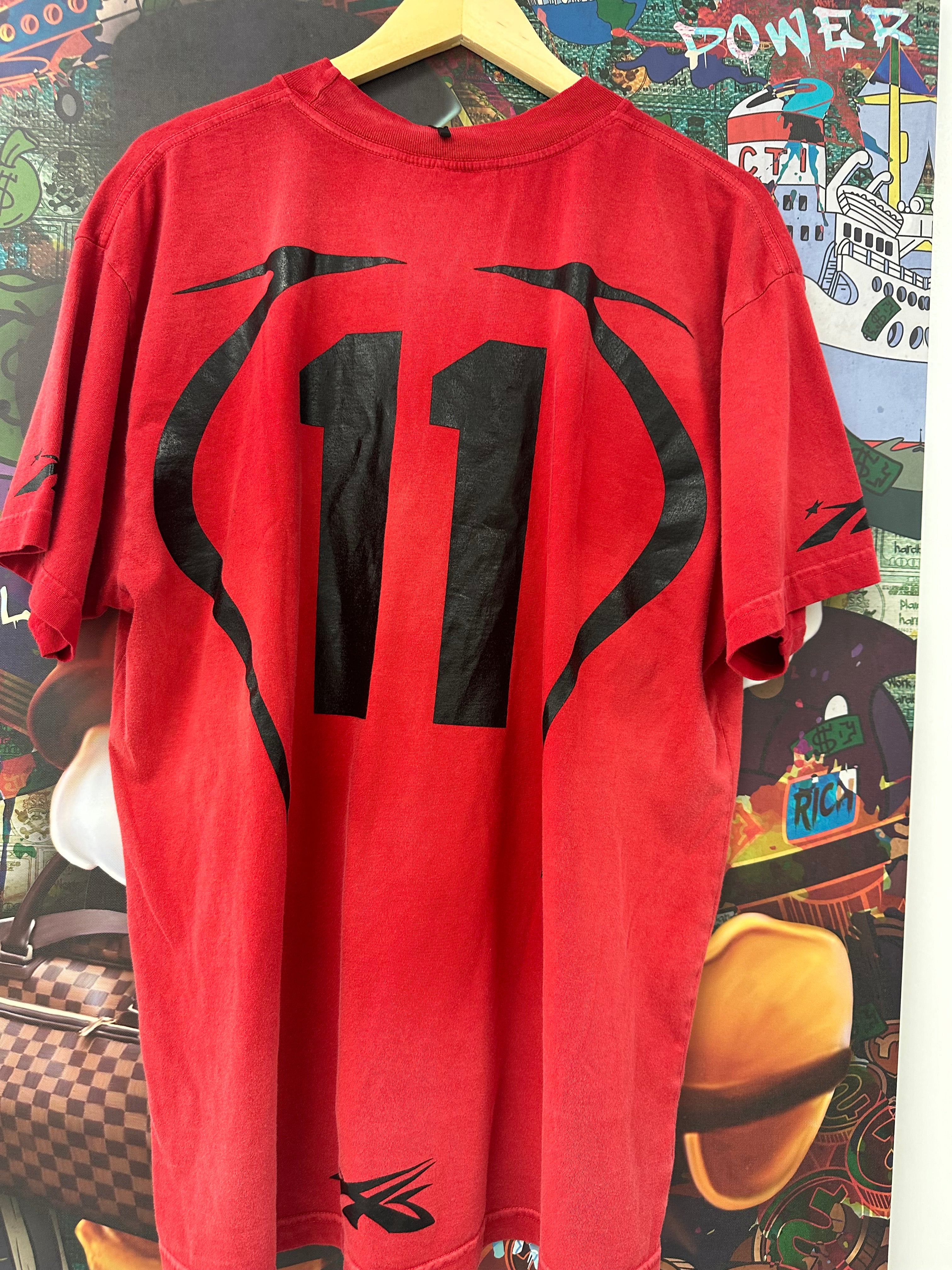 Hellstar 7 On 7 Tee Red New XL In Plastic