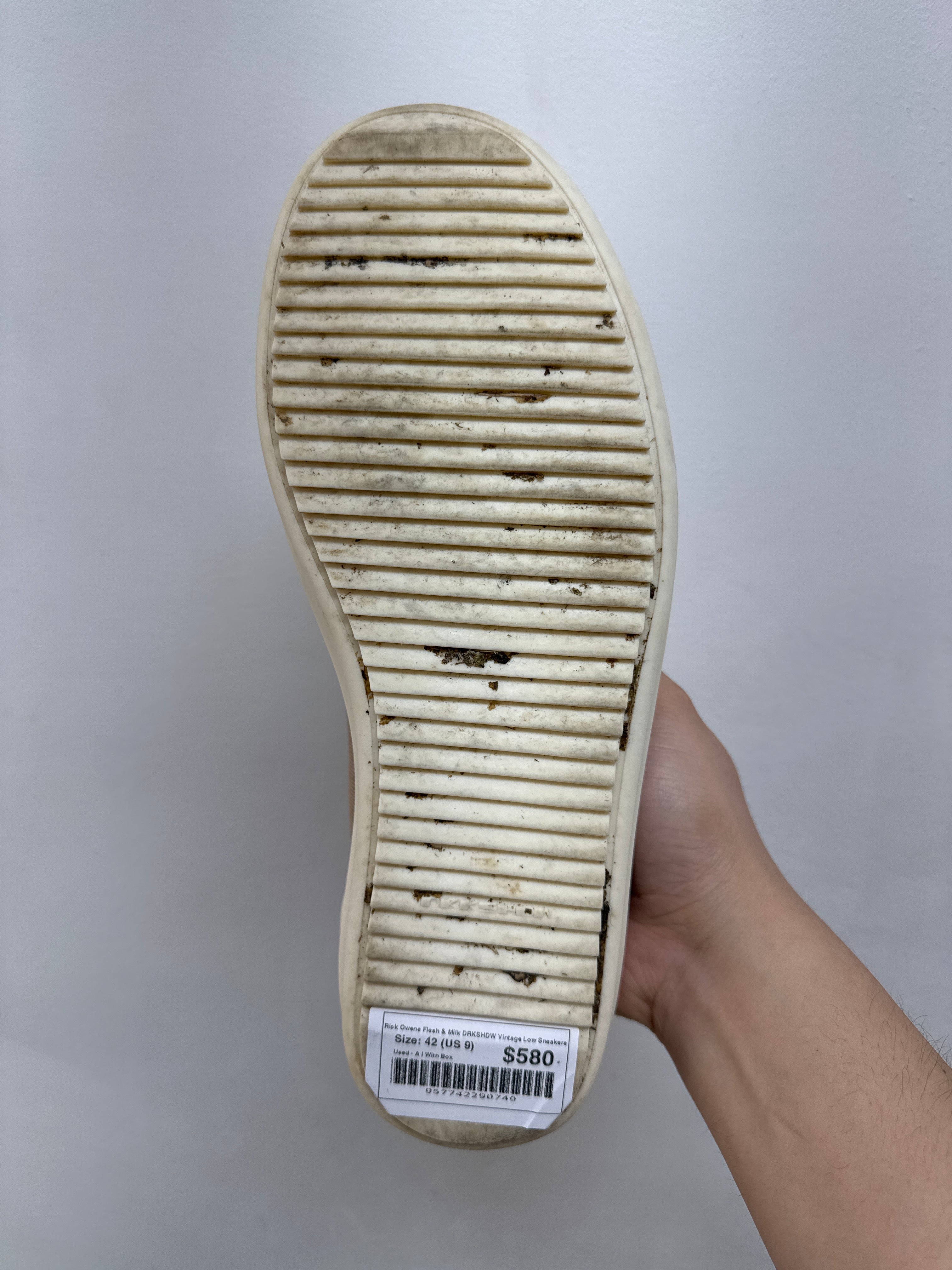 Rick Owens Flesh & Milk DRKSHDW Vintage Low Sneakers