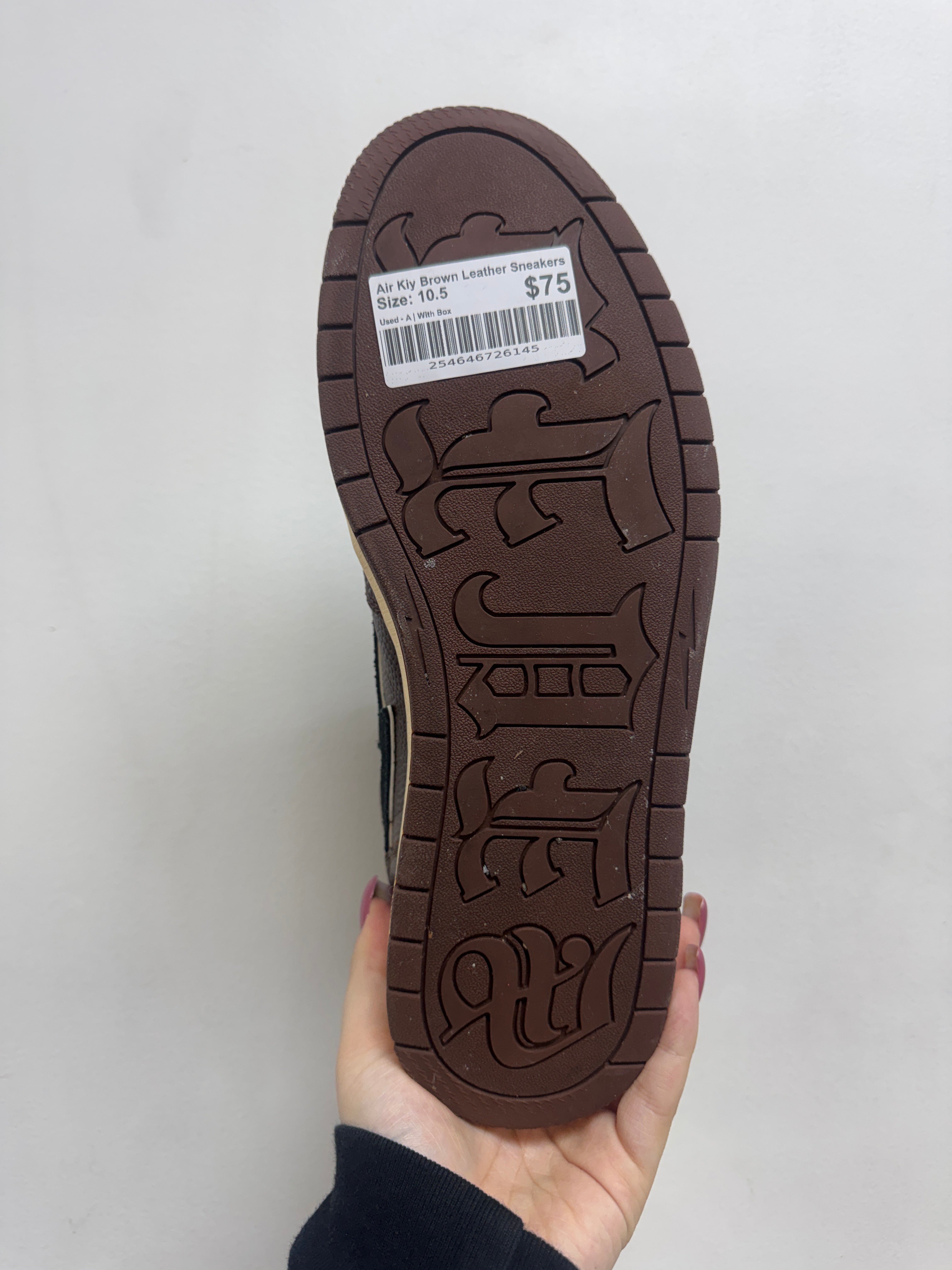 Air Kiy Brown Leather Sneakers