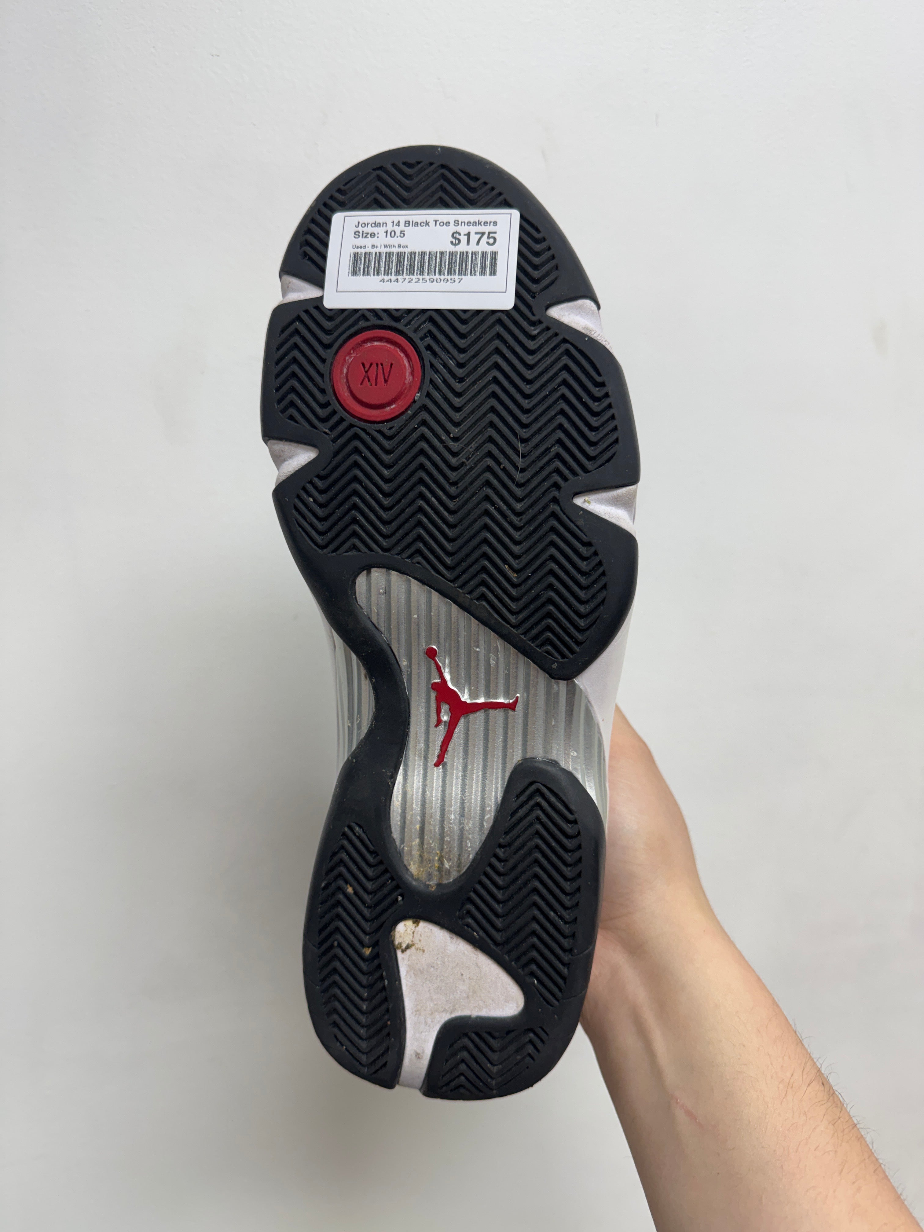 Jordan 14 Black Toe Sneakers