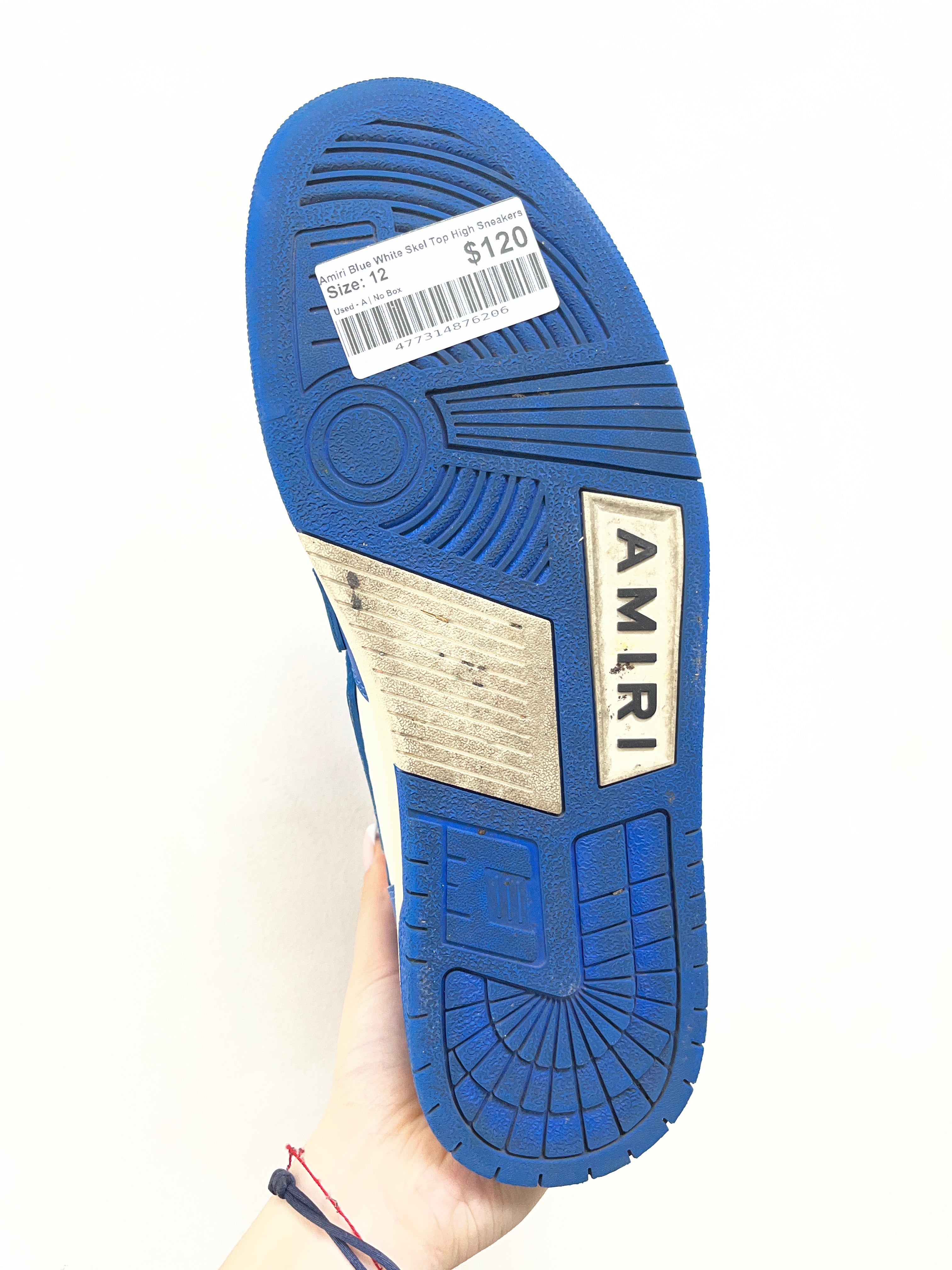 Amiri Blue White Skel Top High Sneakers