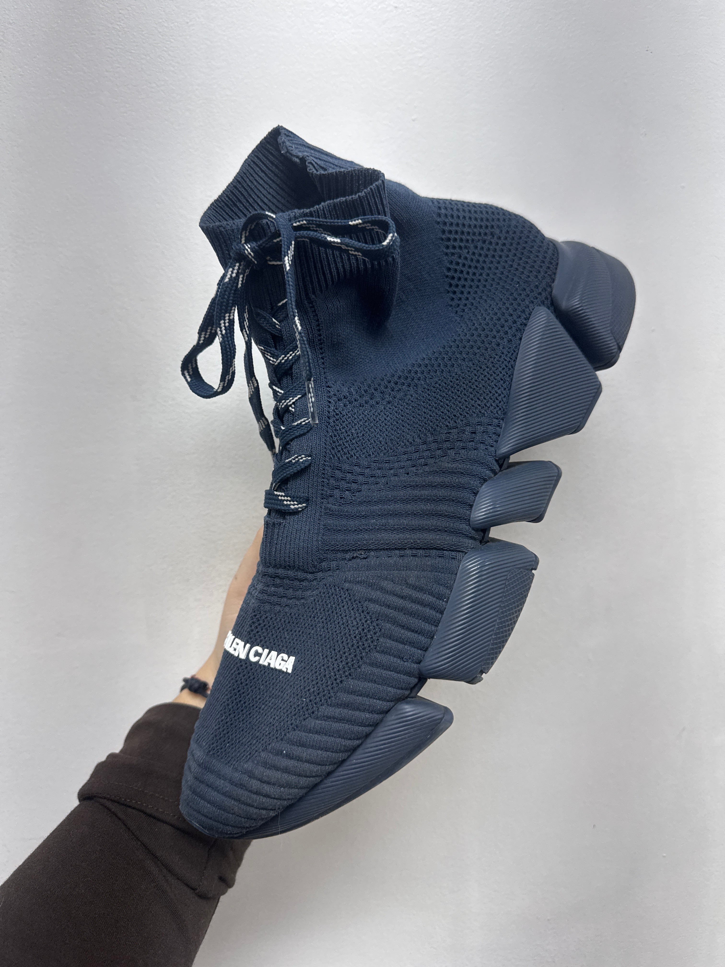 Balenciaga Navy Sock Runner 2.0 Sneakers