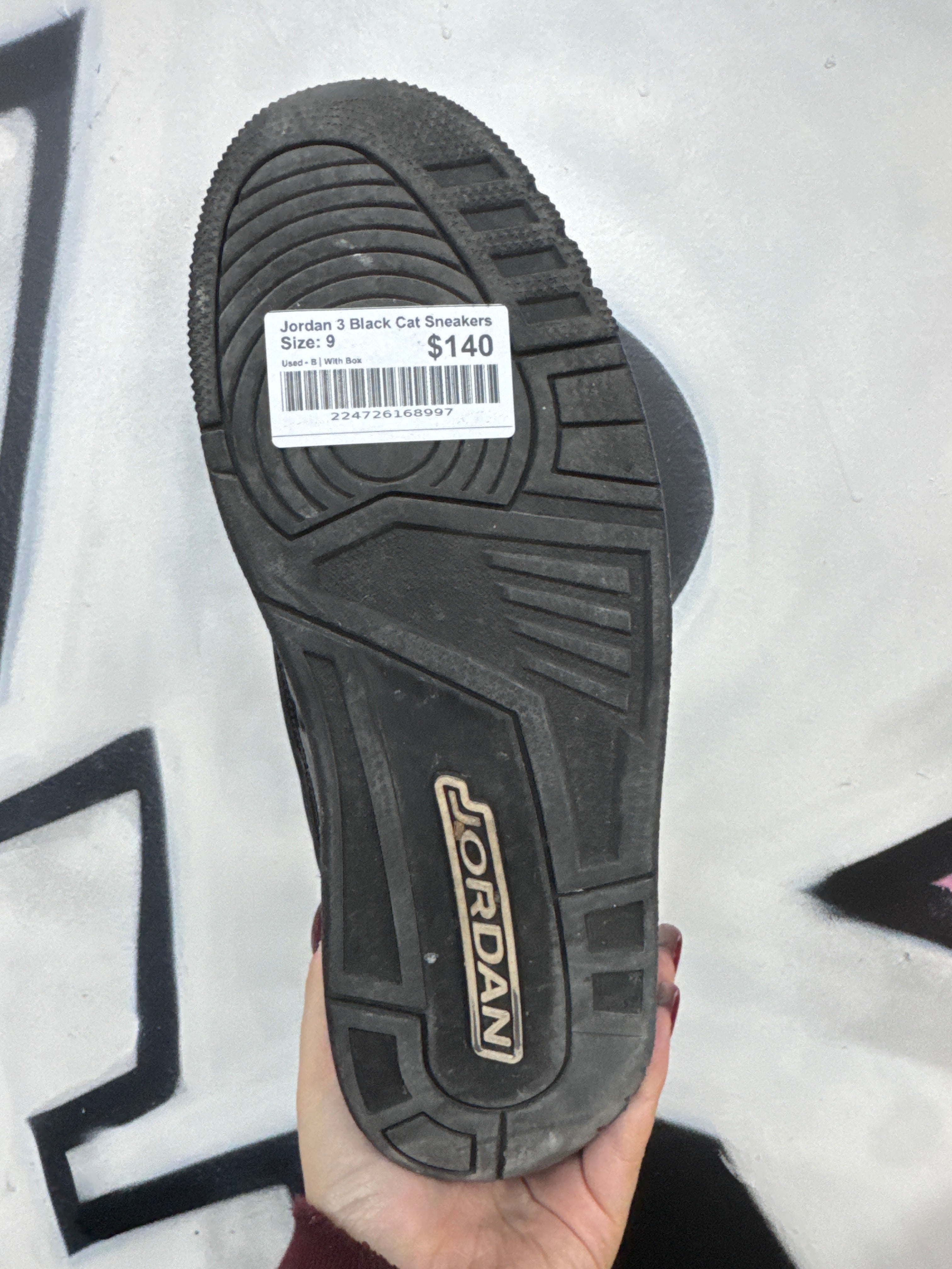 Jordan 3 Black Cat Sneakers