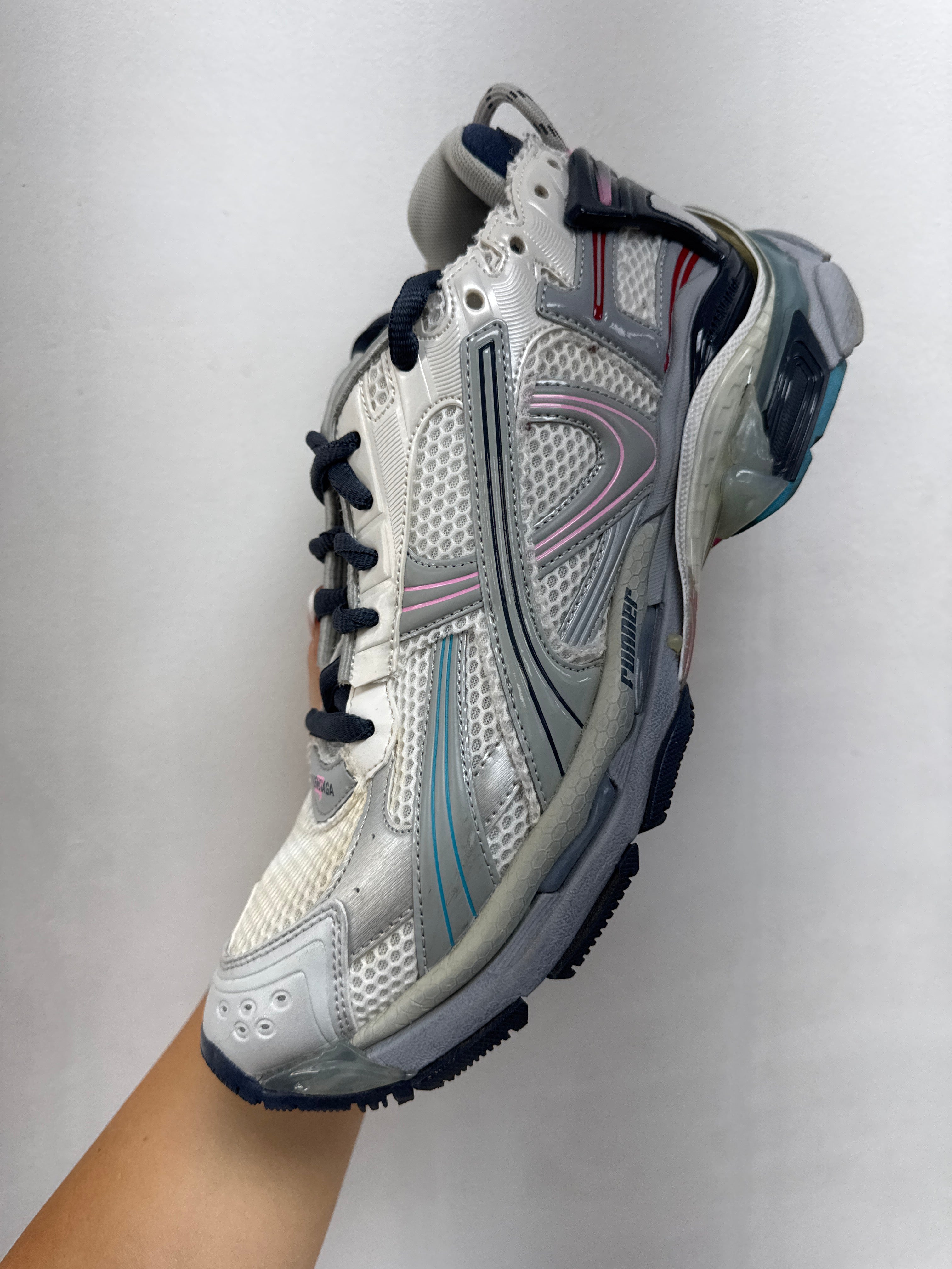 Balenciaga Egg Shell Grey Pink Sneakers