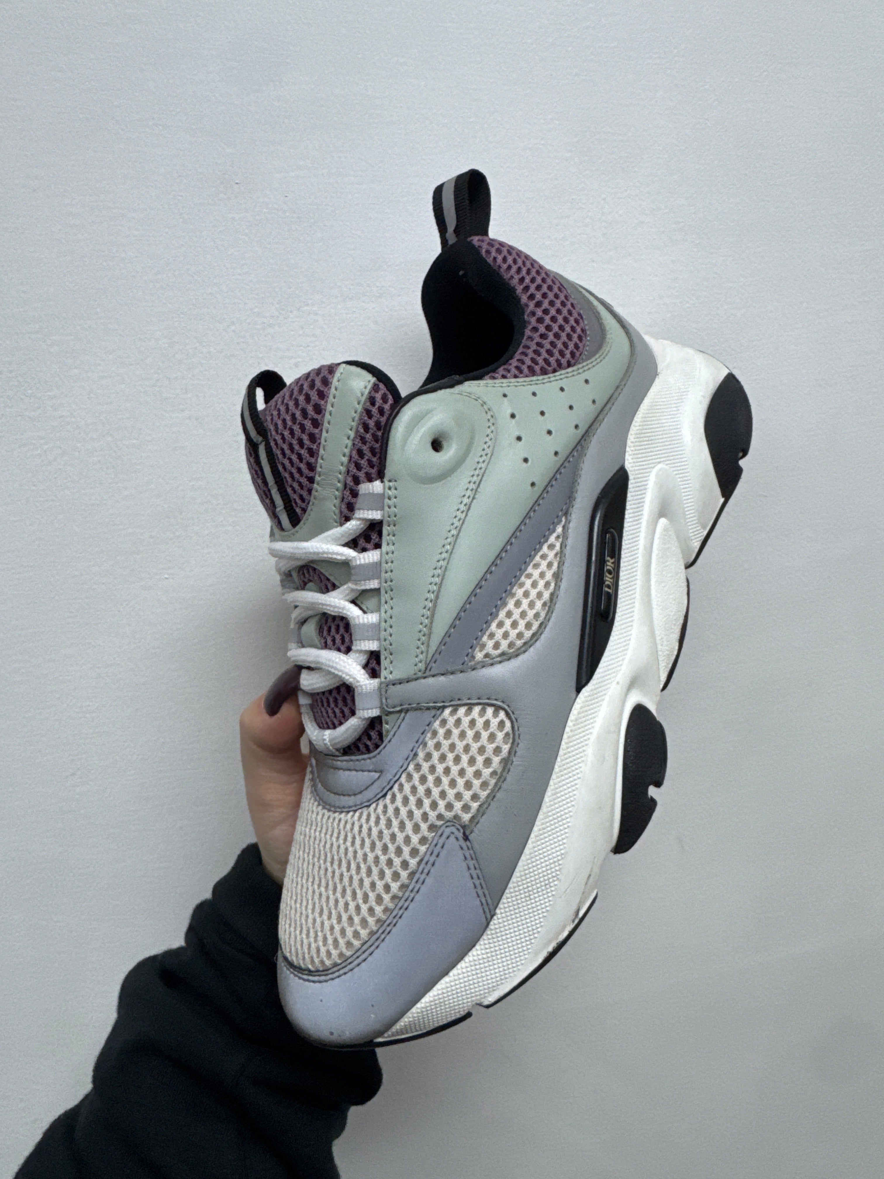 Dior B22 Teal Violet Sneakers