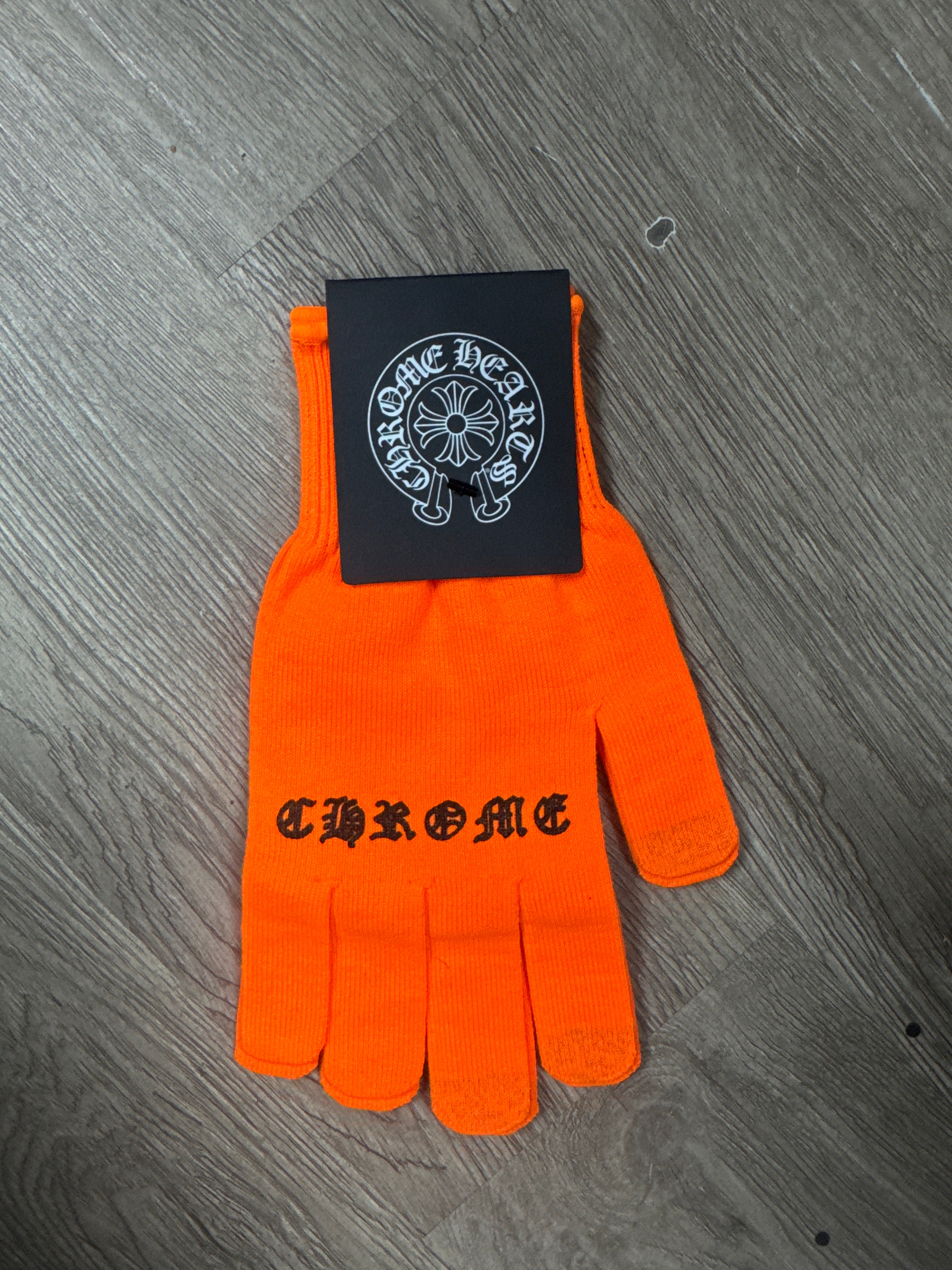 Chrome Hearts Orange Gloves