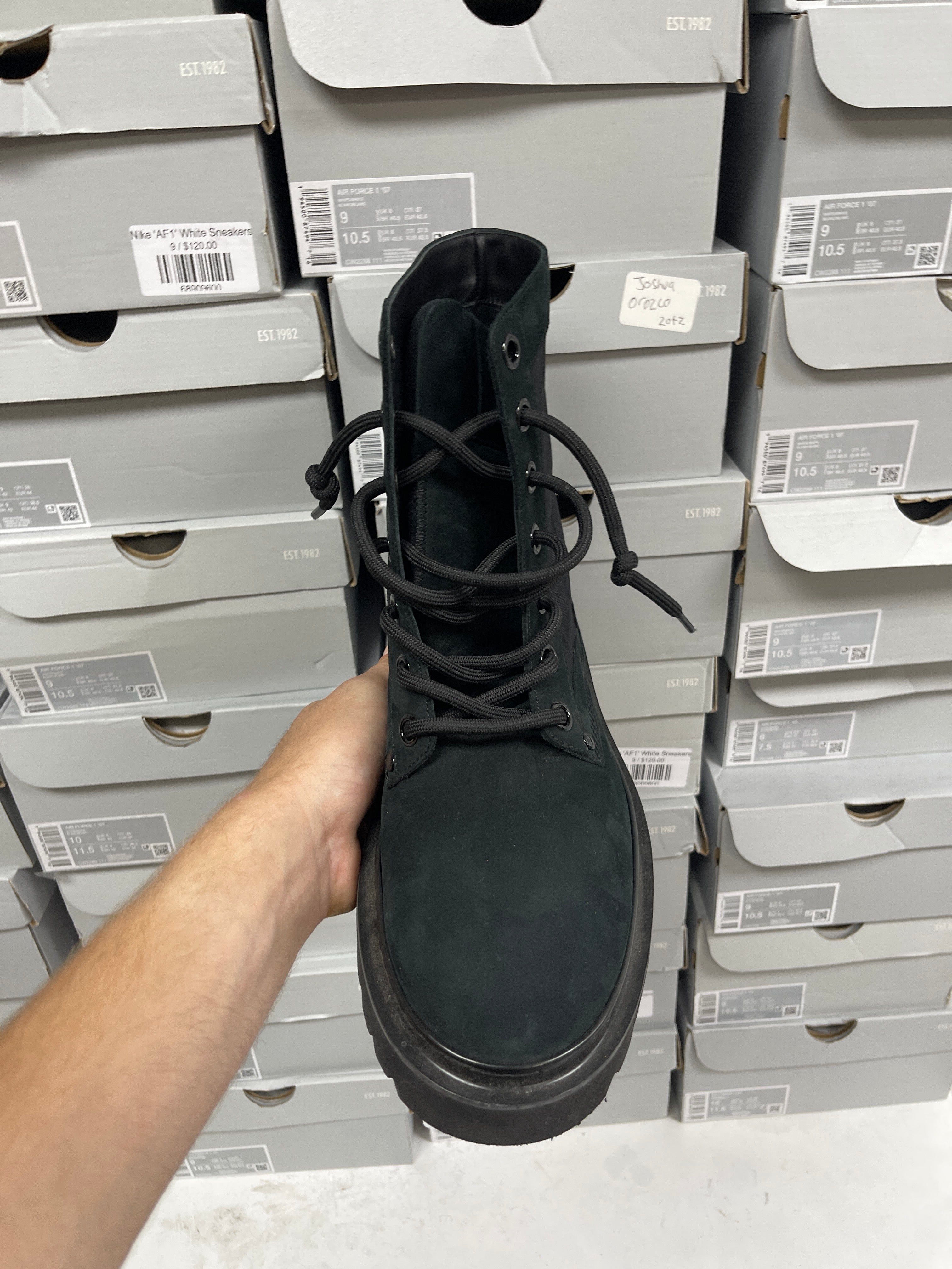 Louis Vuitton Black Monogram Ranger Boots