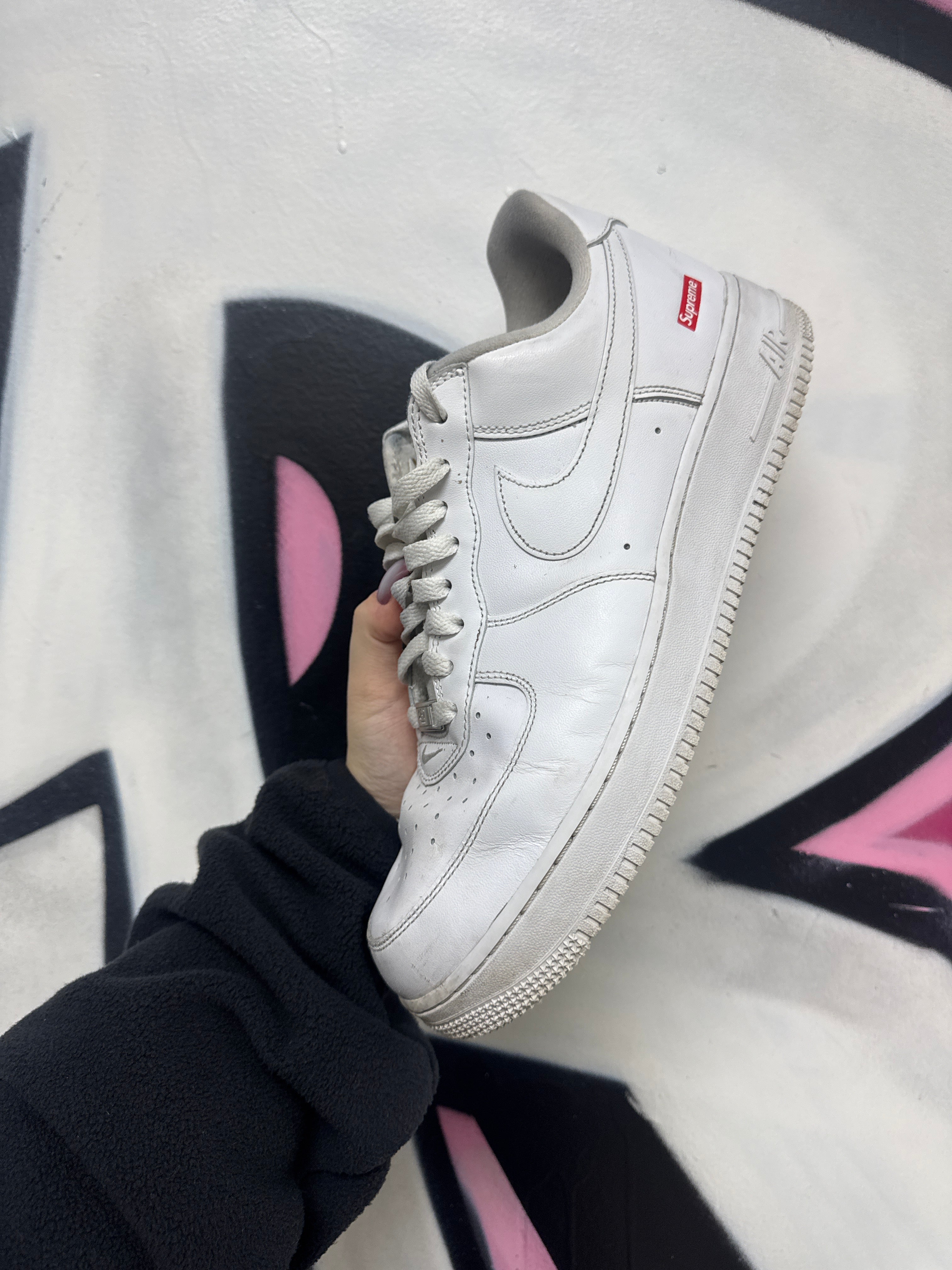 Nike Supreme AF1 White Sneakers