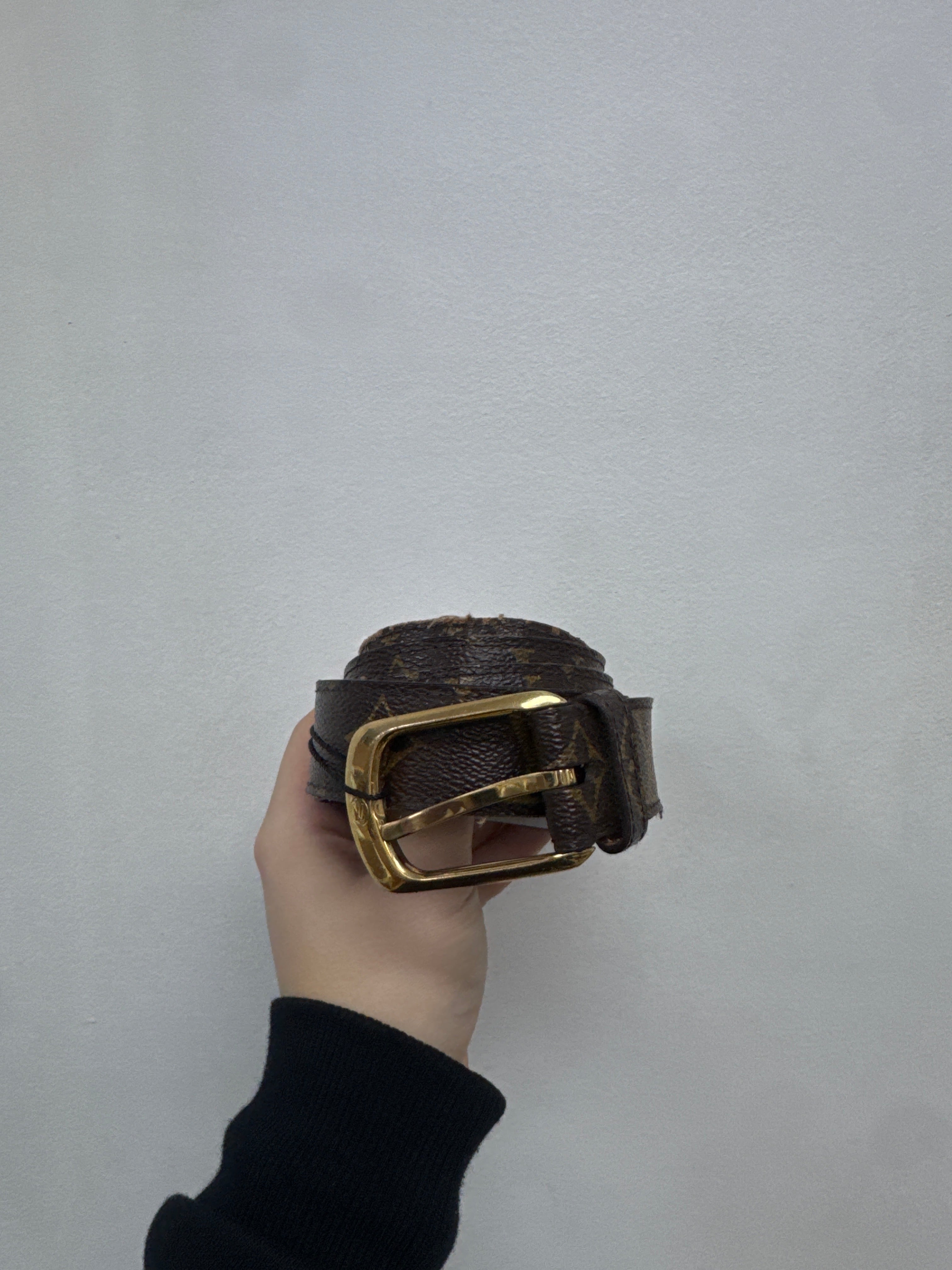 Louis Vuitton Brown Monogram 1" Belt