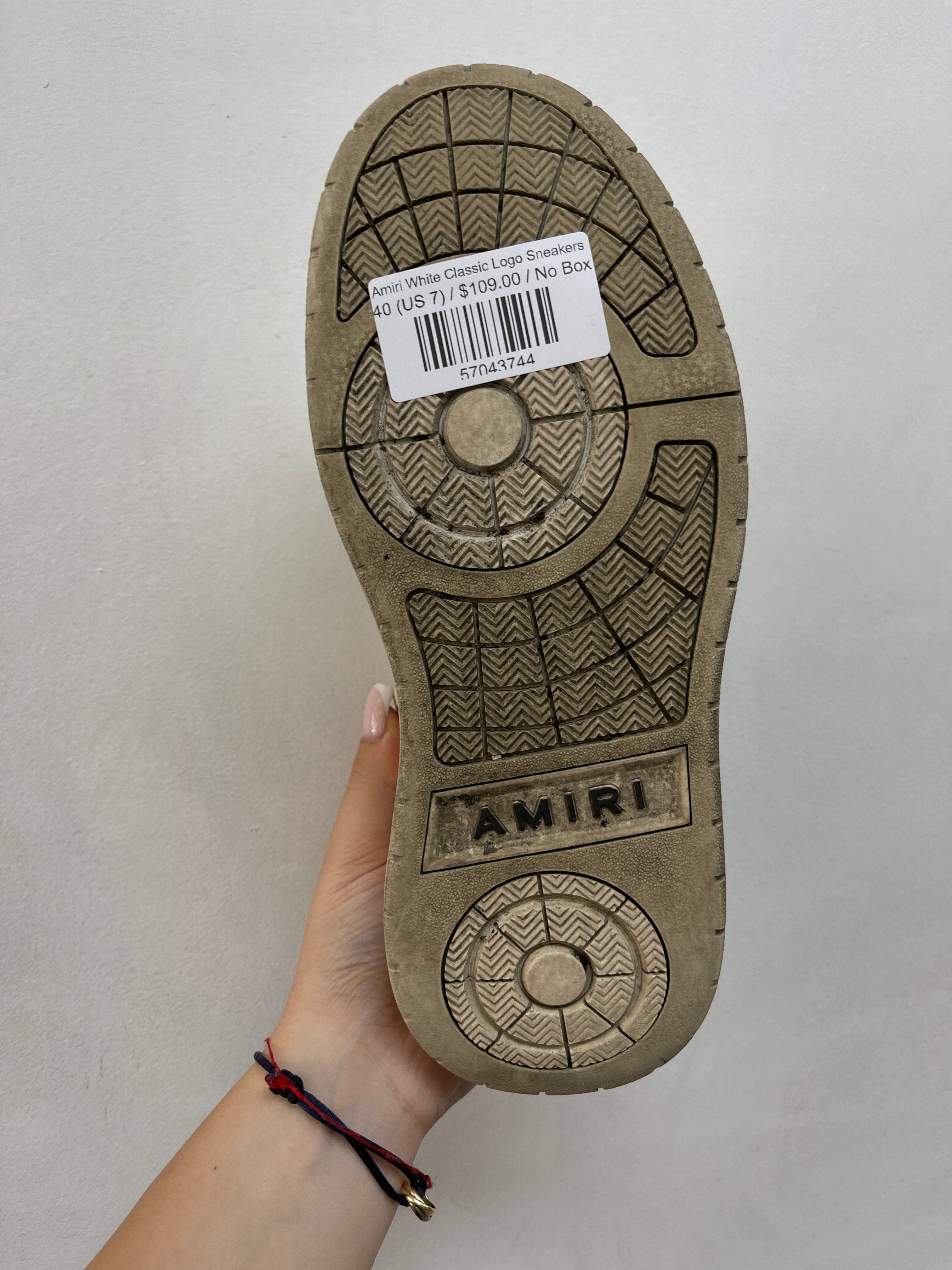 Amiri White Classic Logo Sneakers