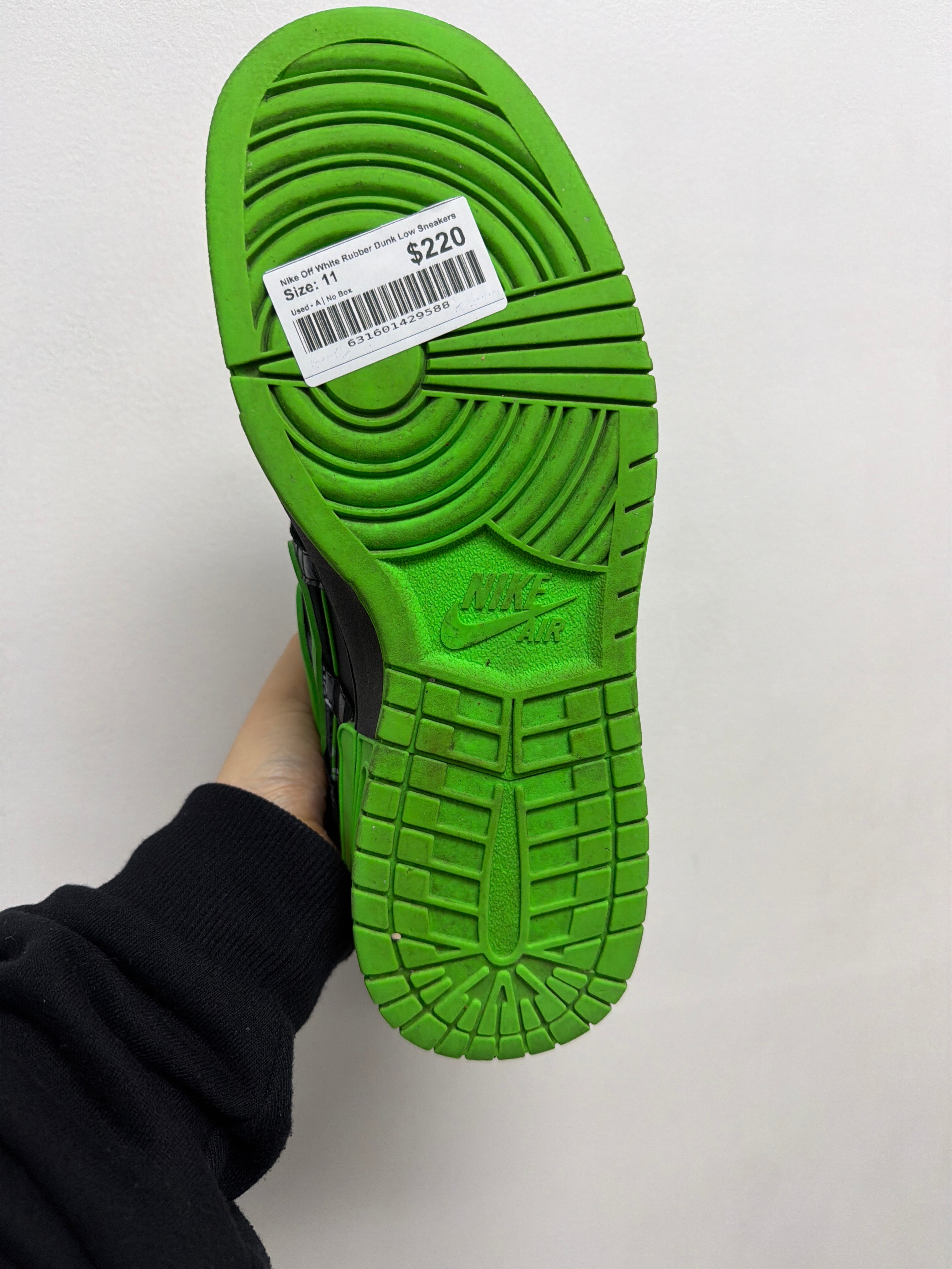 Nike Off White Rubber Dunk Low Sneakers