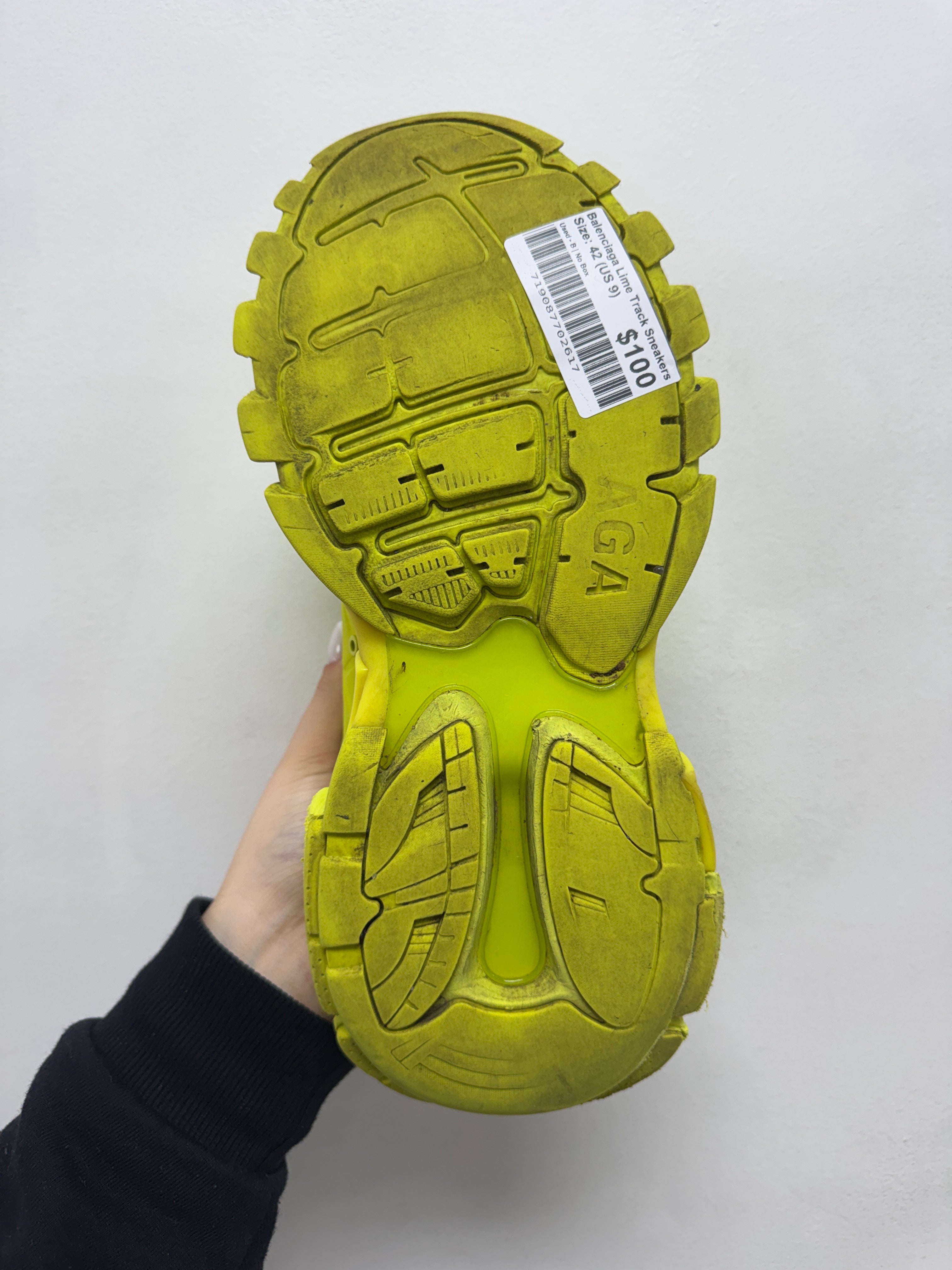 Balenciaga Lime Track Sneakers