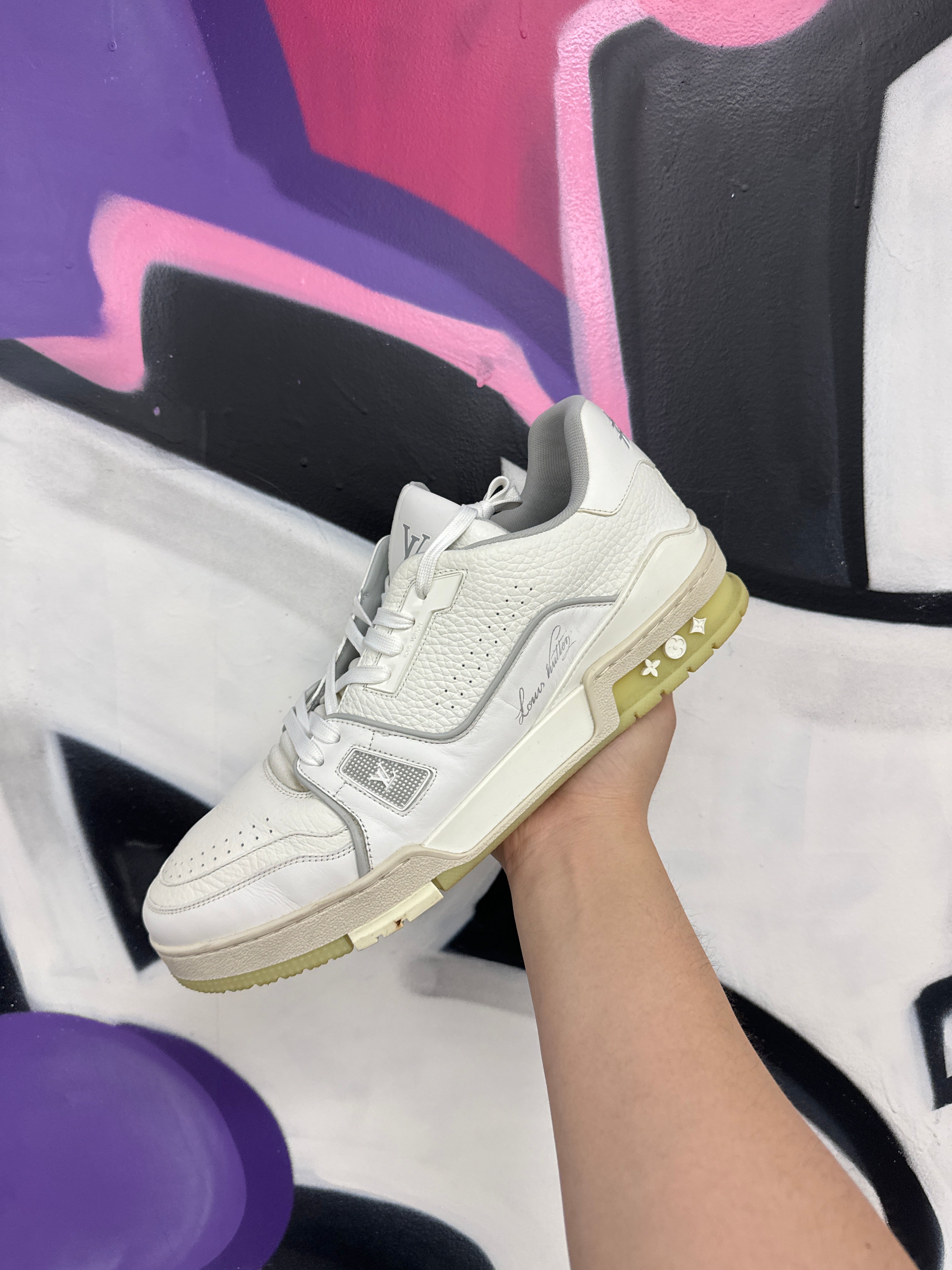 LV Trainer White Used LV 10.5 (US 12) No Box