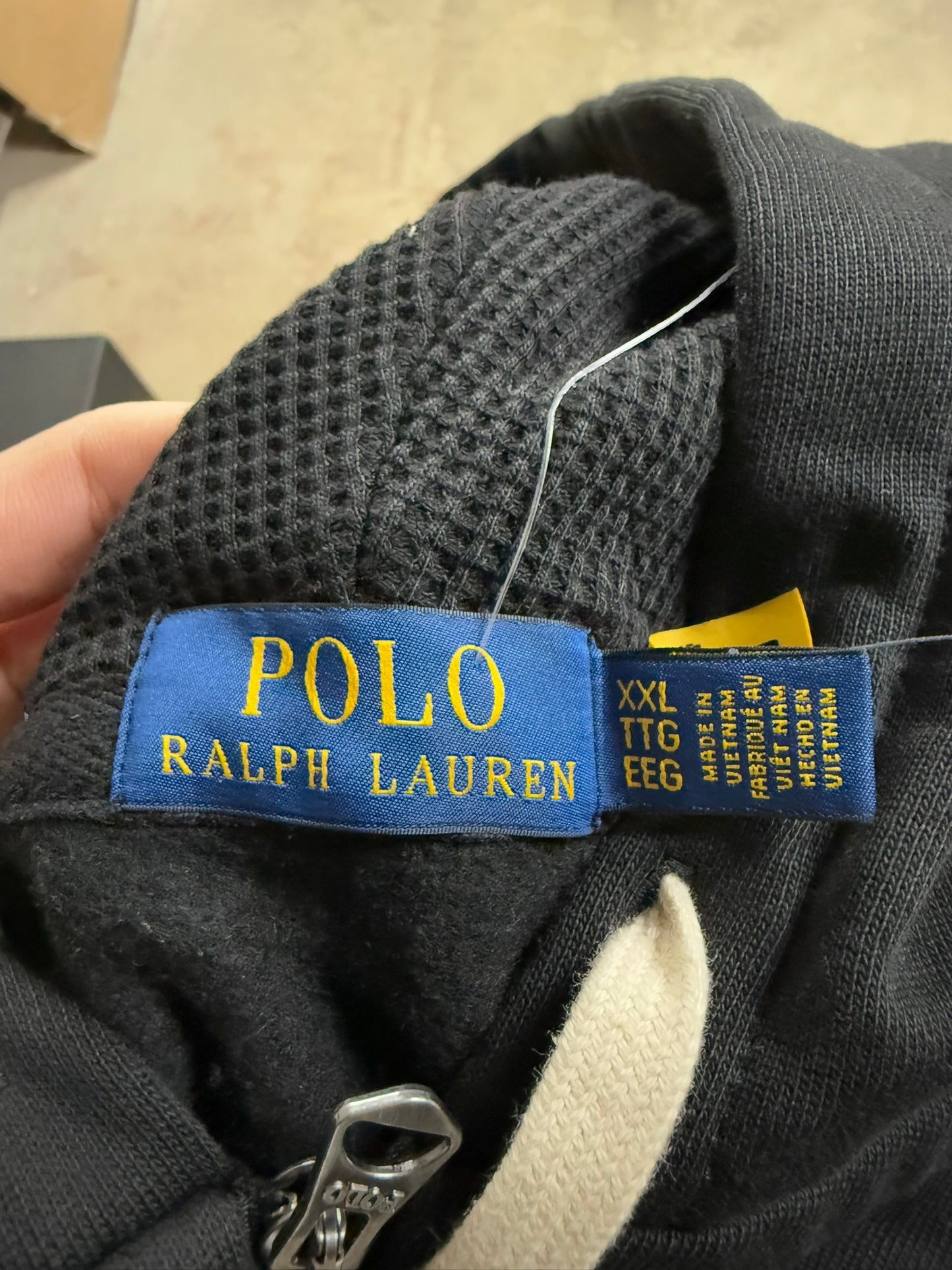 Polo Zip Up Black Red New XXL With Tags