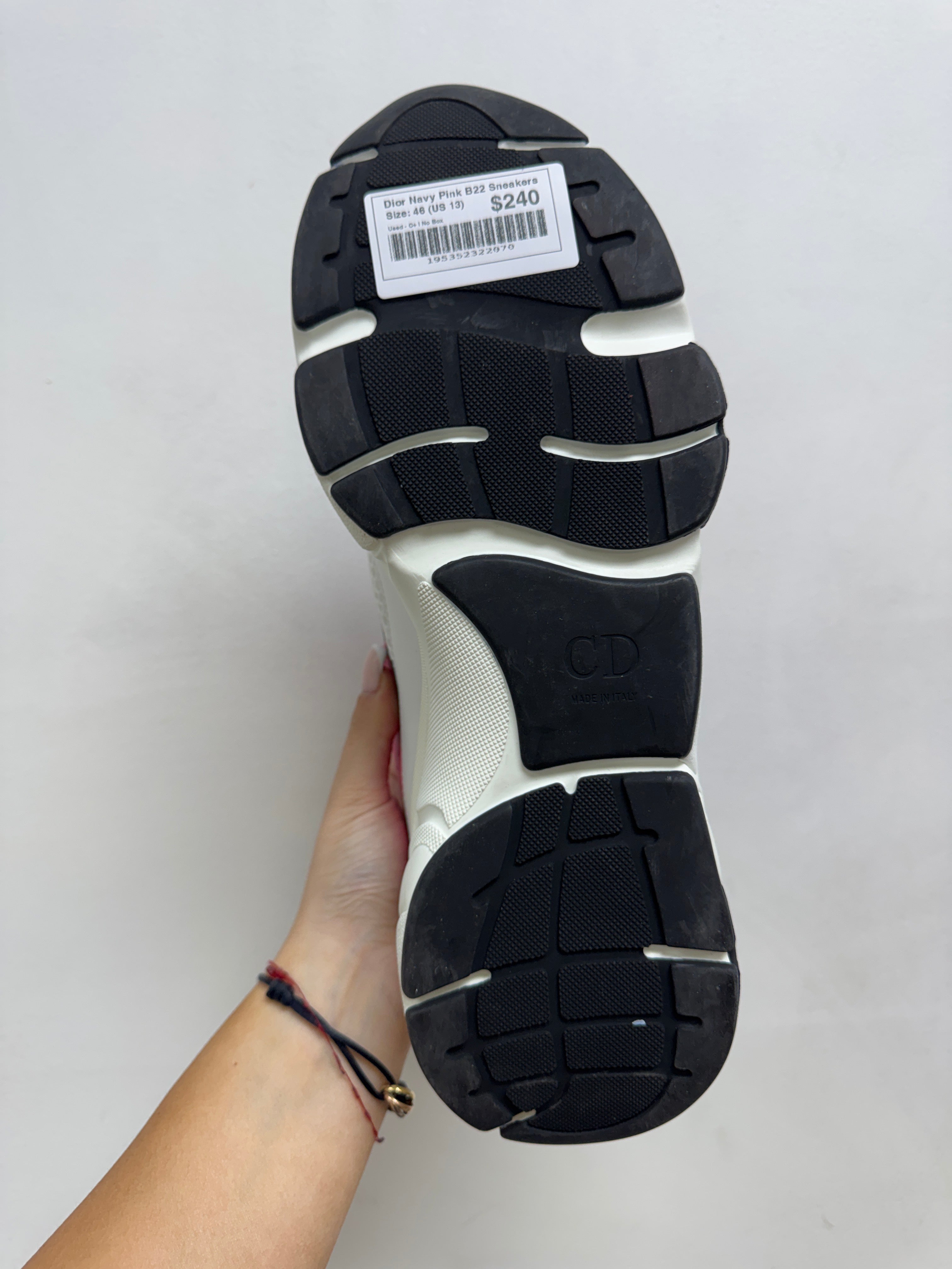 Dior Navy Pink B22 Sneakers