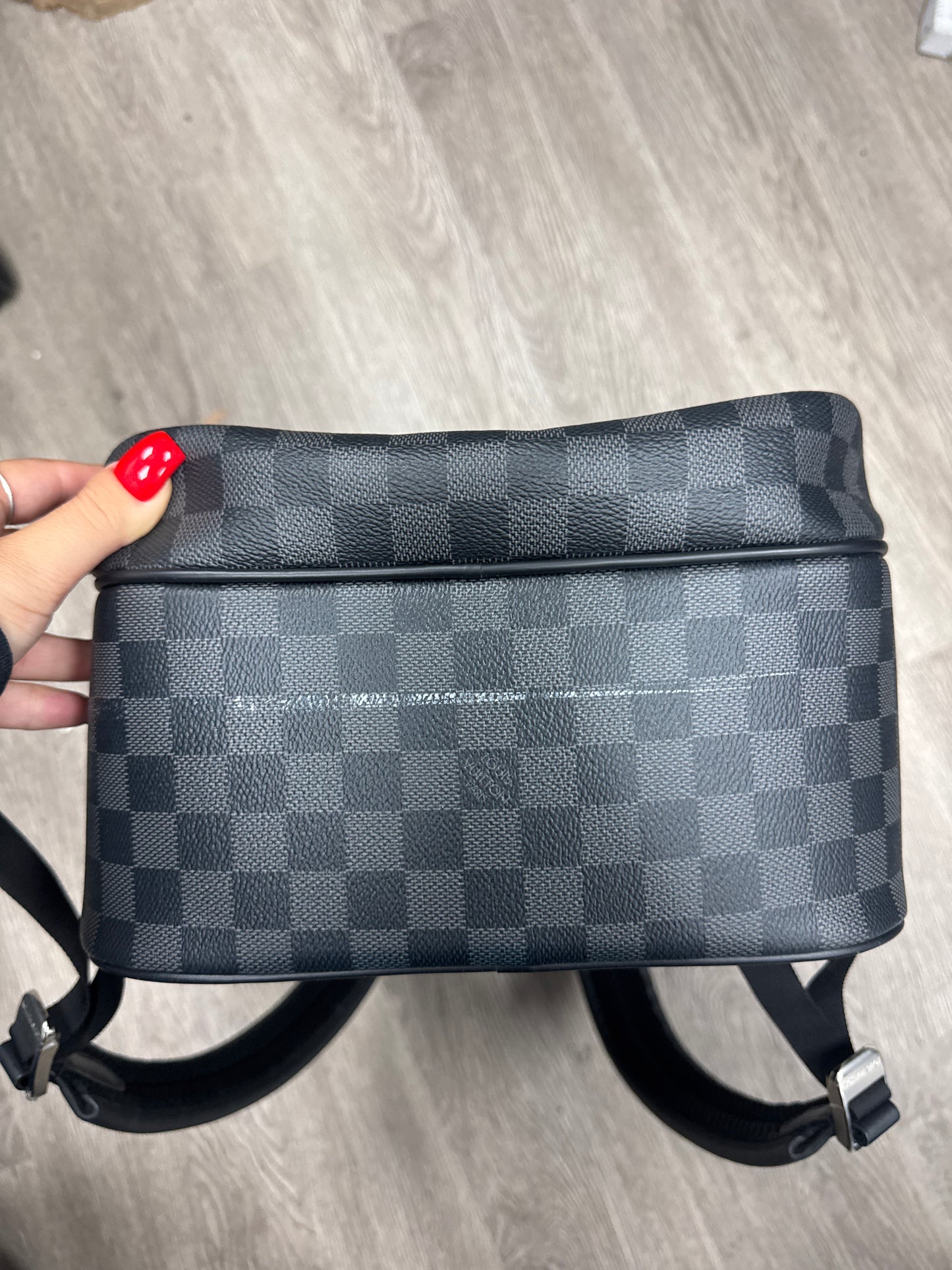 LV Black Damier Backpack Bag