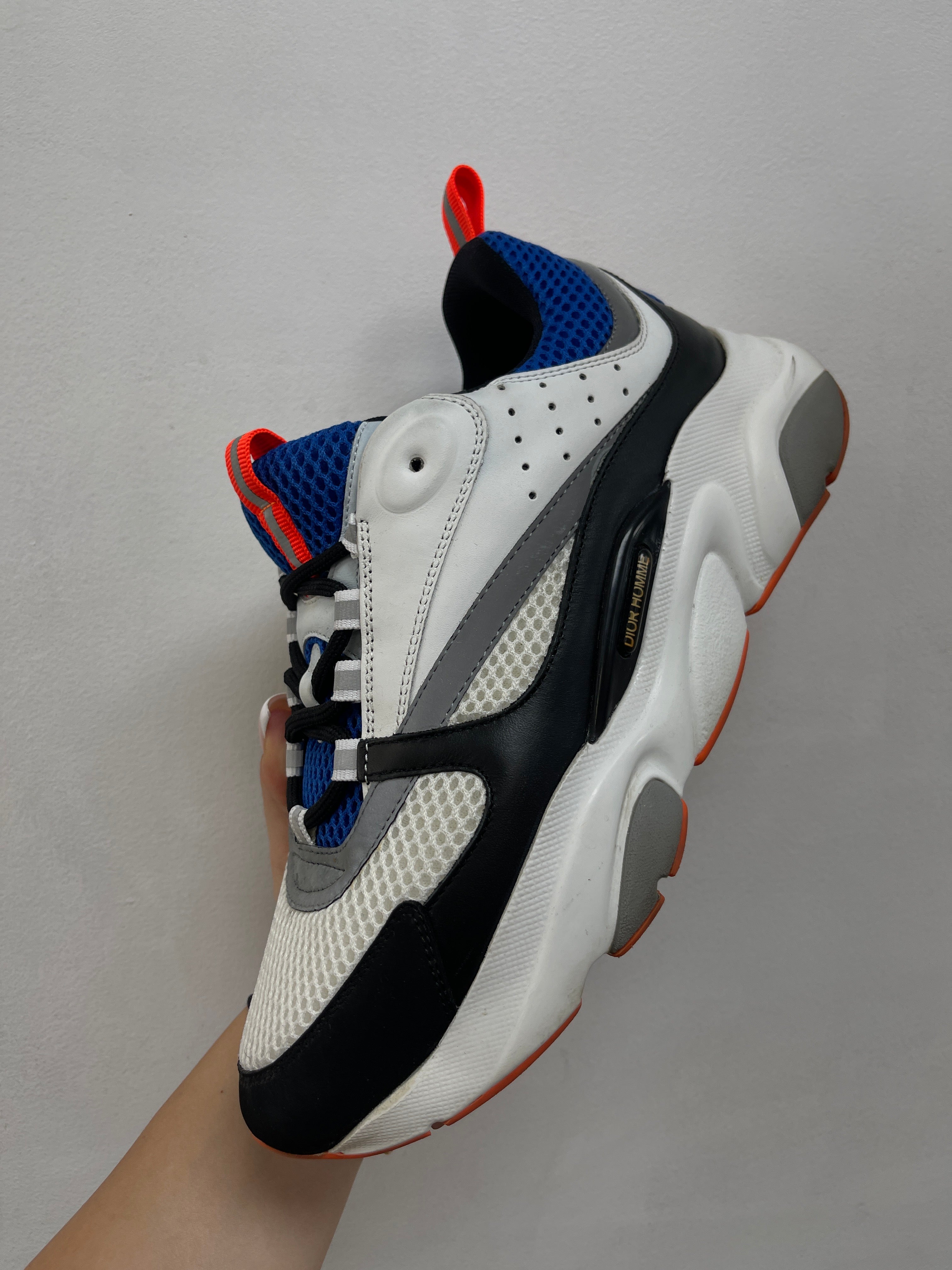 Dior B22 Homme Blue Orange Sneakers