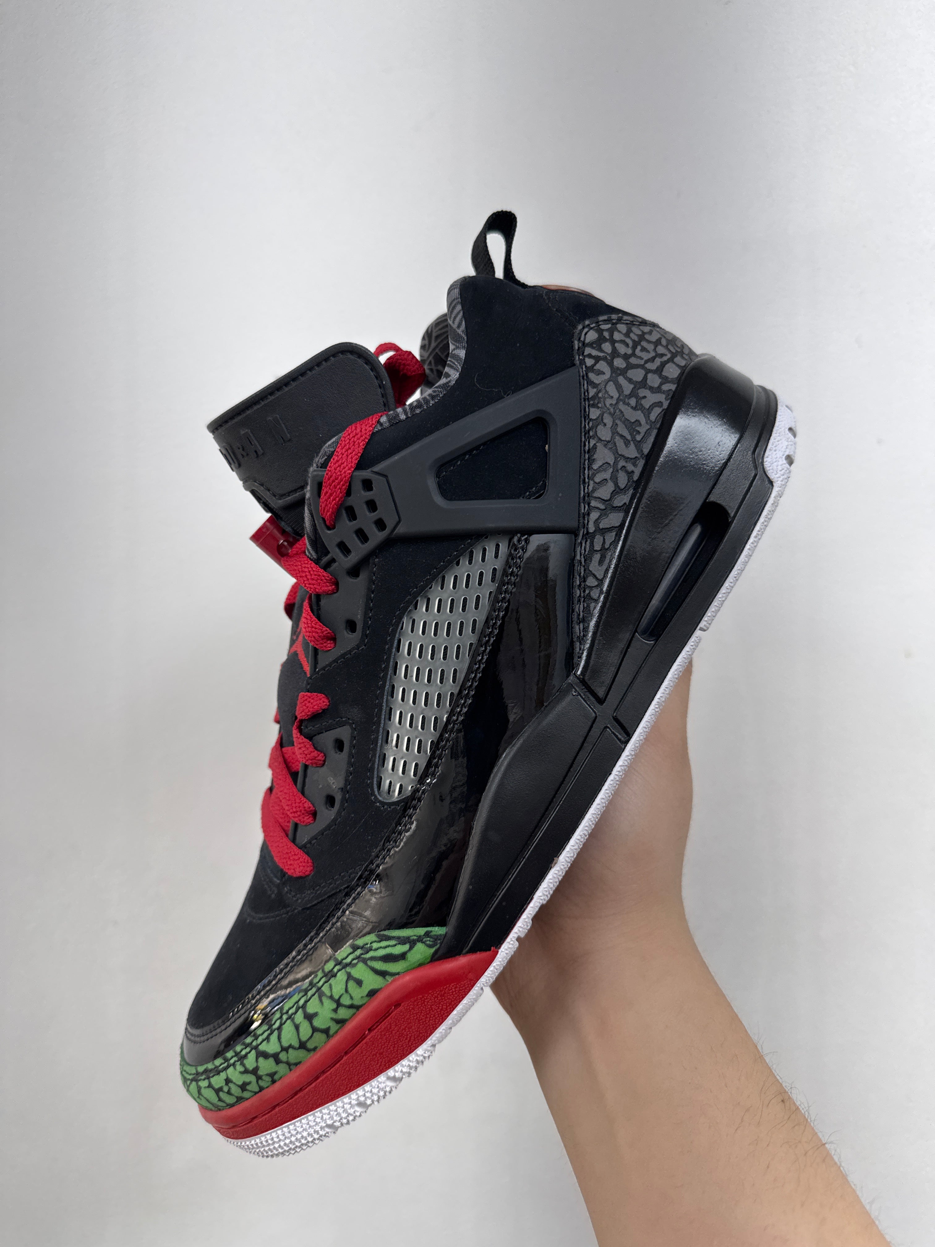 Jordan Spizike Low Black Green Sneakers