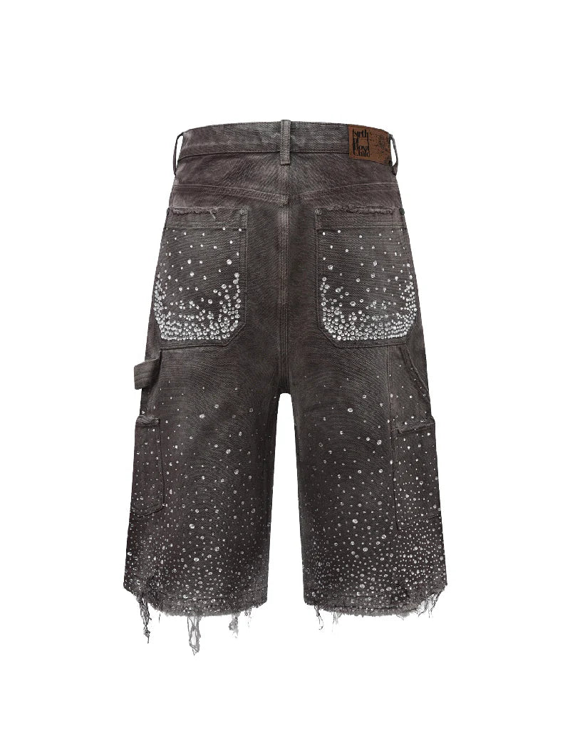 Birth of Royal Child 'Diamond' Brown Jean Shorts