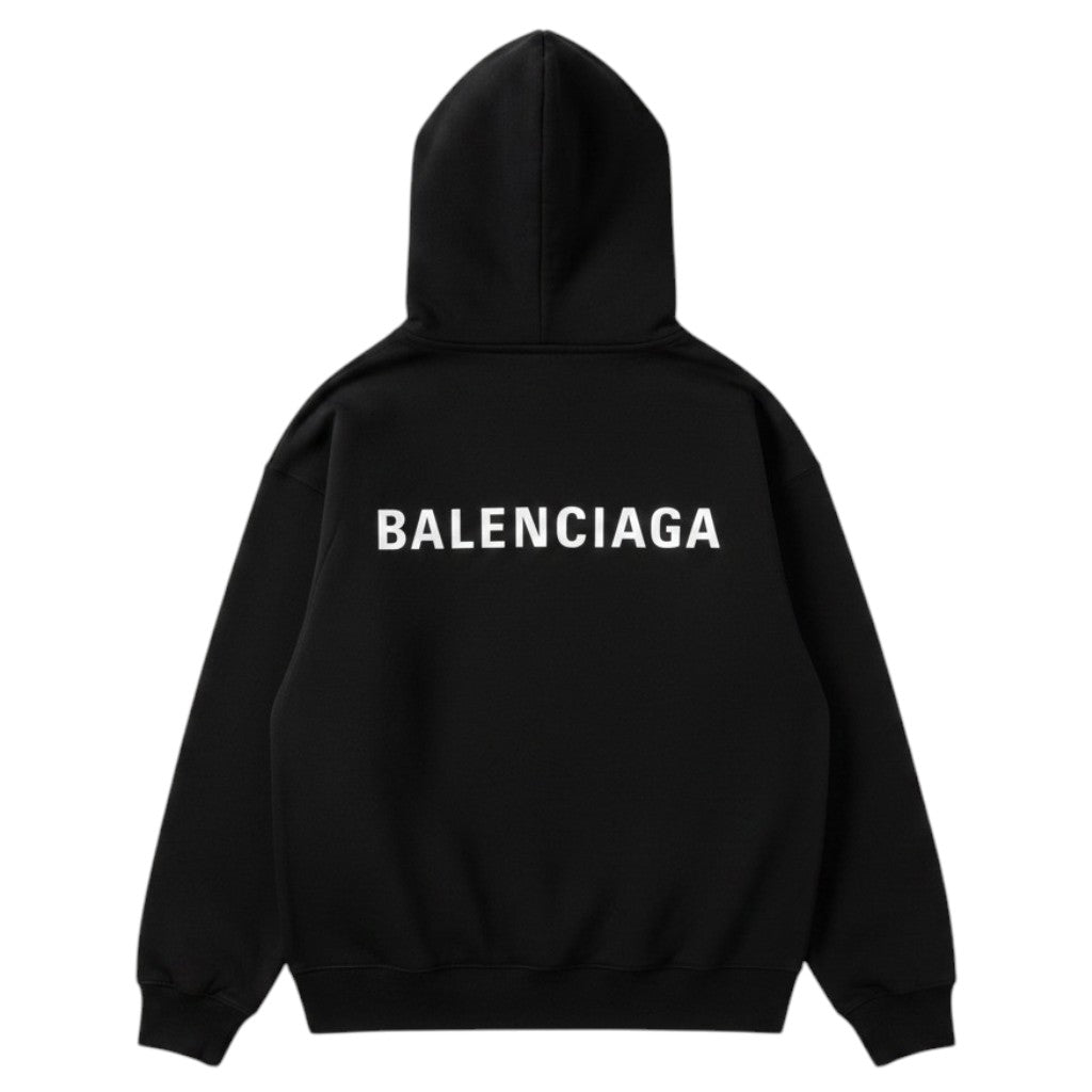 Balenciaga 'Back Logo' Black Hoodie