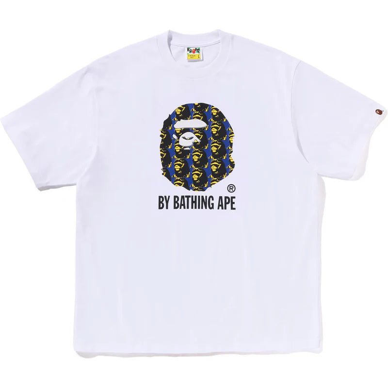 Bape Head Pattern By Bathing Ape Relaxed White Tee