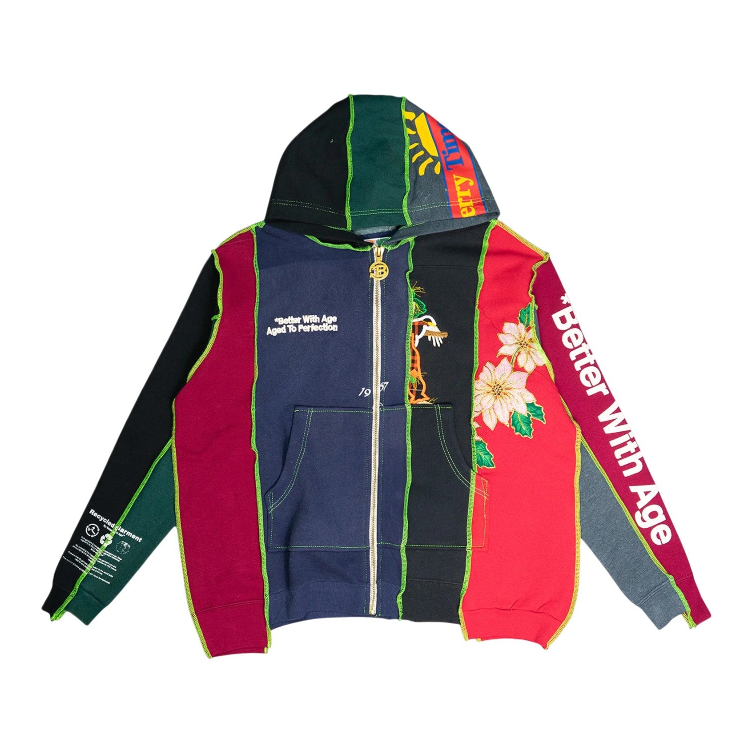 Better With Age '5 Panel Hoodie' Multicolor Hoodie