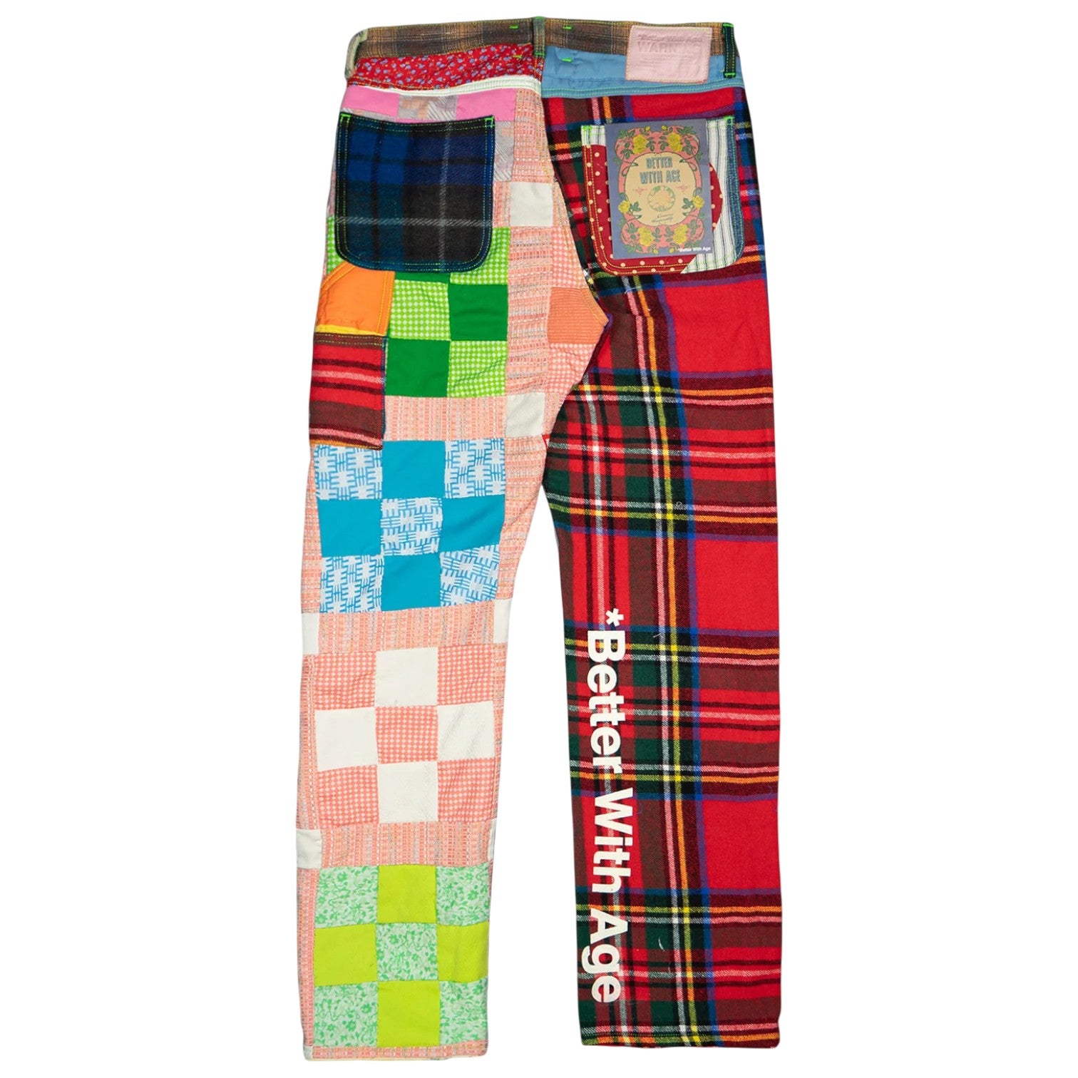 Better With Age 'Esther Mixed Media' Trouser Multicolored Jeans