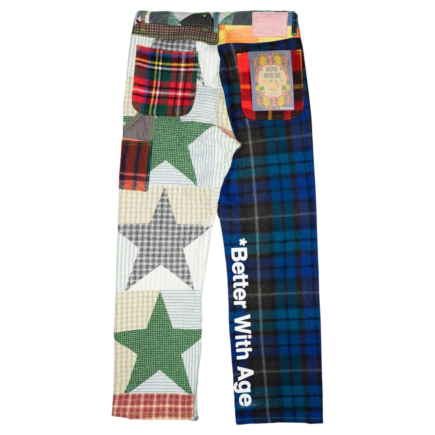 Better With Age 'Esther Mixed Media' Trouser Multicolored Jeans