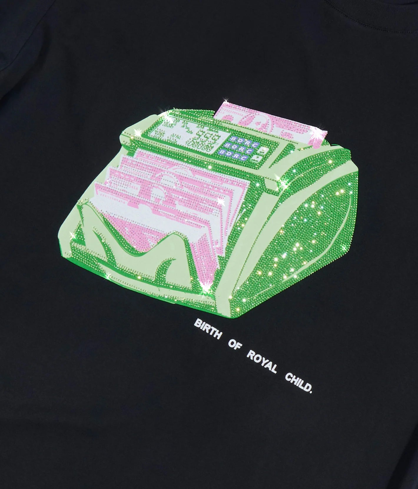 Birth of Royal Child 'Bill Counter' Black Tee