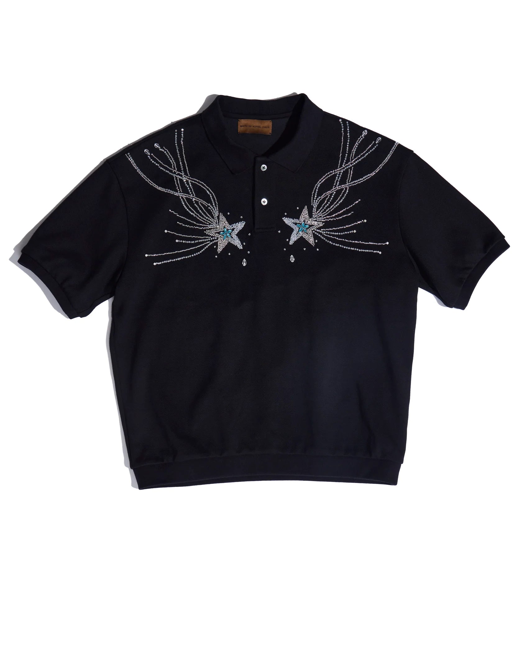 Birth of Royal Child 'Shooting Star' Black Polo