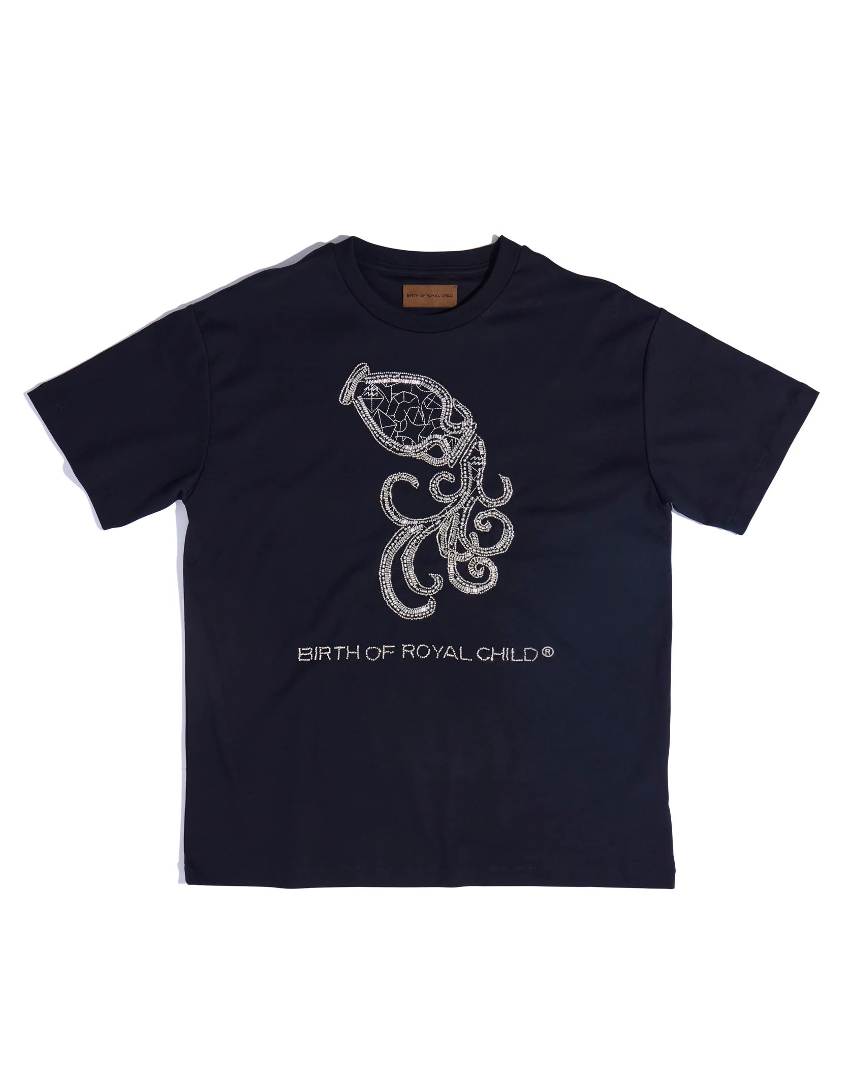 Birth of Royal Child 'Zodiac Aquarius' Black Tee